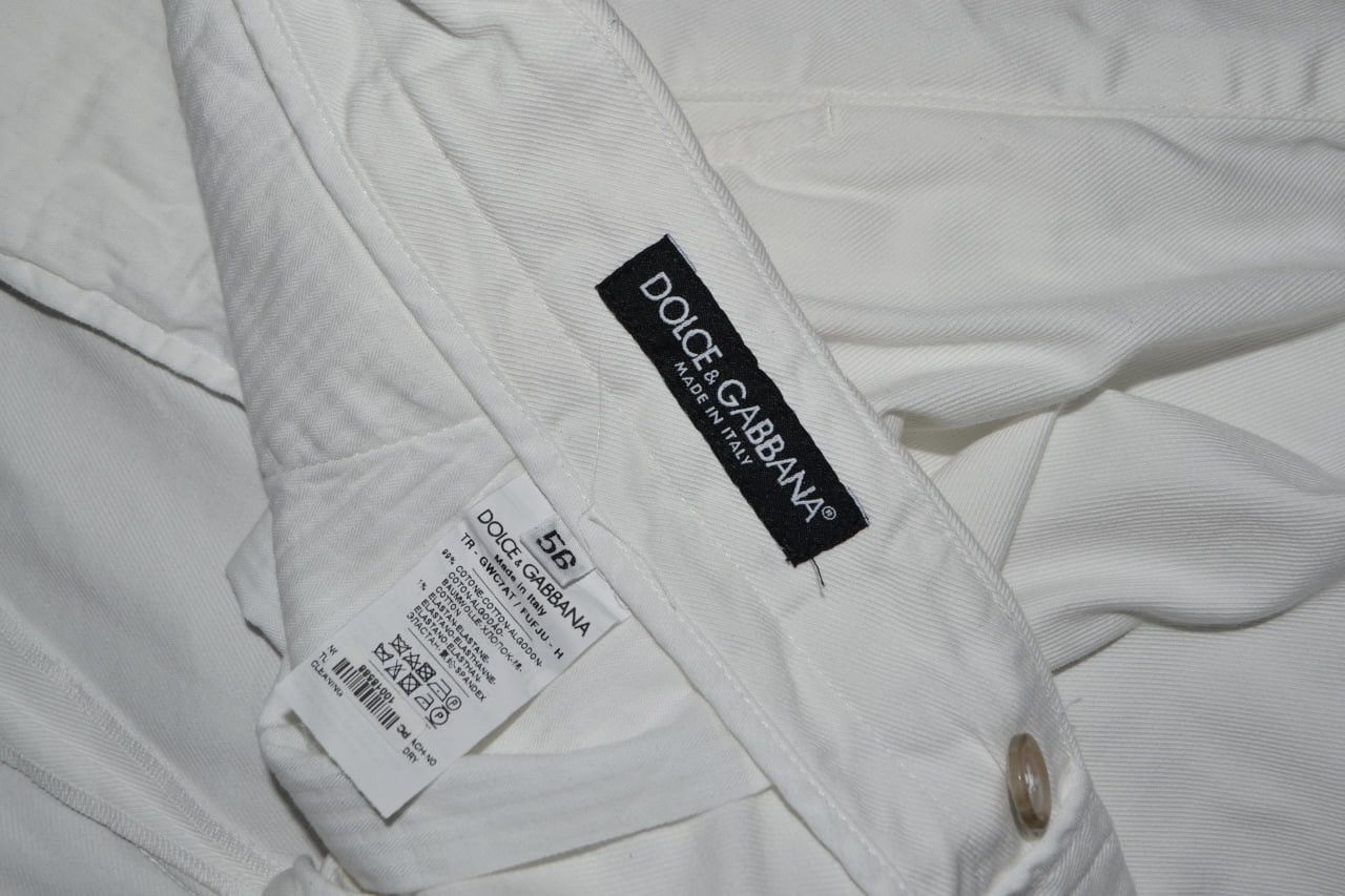 Dolce & Gabbana Dolce & Gabbana Size 56 Men Pocket Shorts White Cotton Size US 38 / EU 54 - 10 Thumbnail