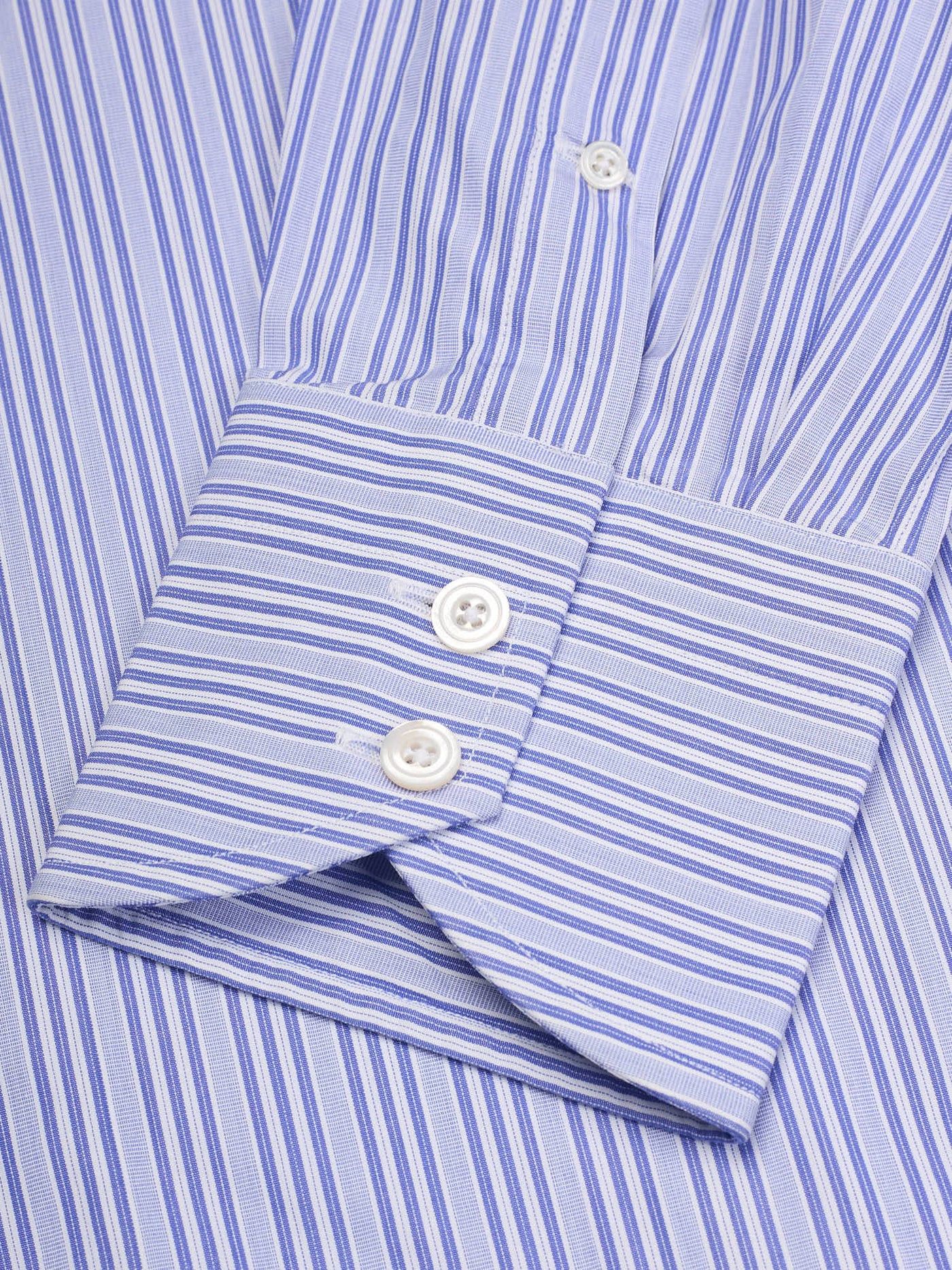Tom Ford TOM FORD Blue Striped Cotton Dress Shirt Size US M / EU 48-50 / 2 - 4 Thumbnail