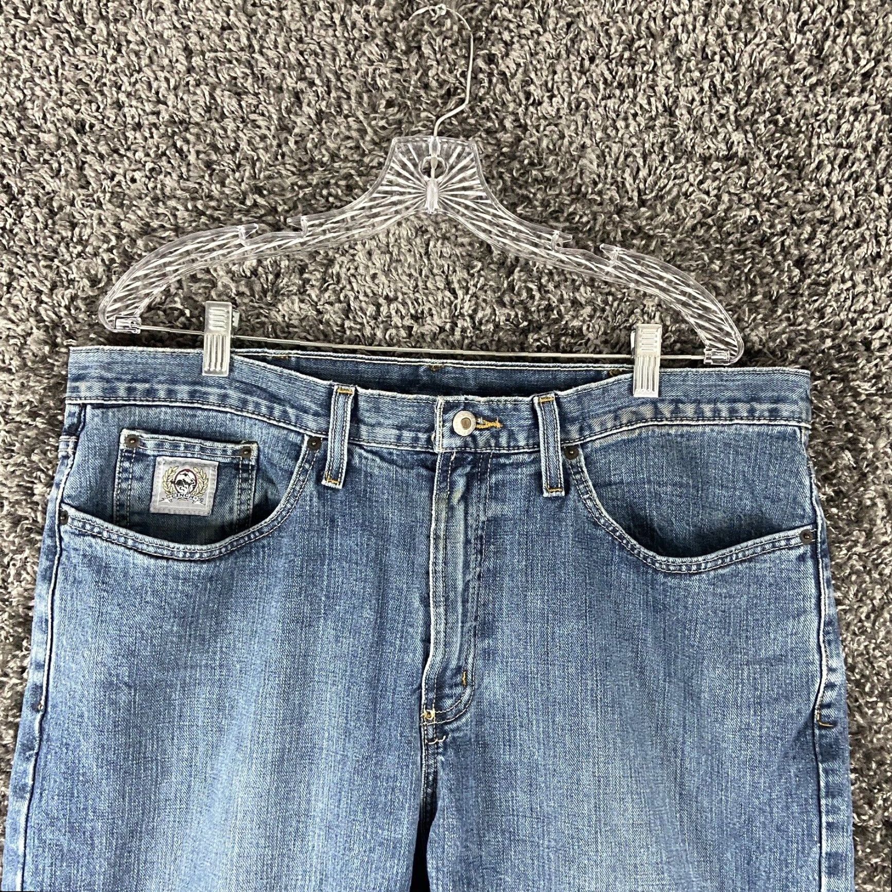 Vintage VINTAGE Cinch Jeans Straight Leg Men’s 38x32 Blue Denim Regular Fit Mens Size US 38 / EU 54 - 4 Thumbnail