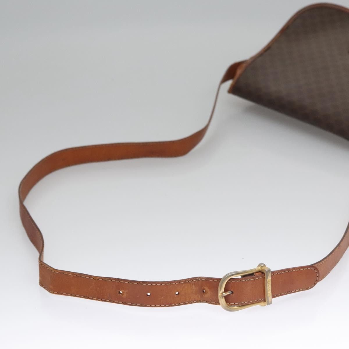Celine CELINE Macadam Canvas Shoulder Bag Pvc Leather Brown Size ONE SIZE - 7 Thumbnail