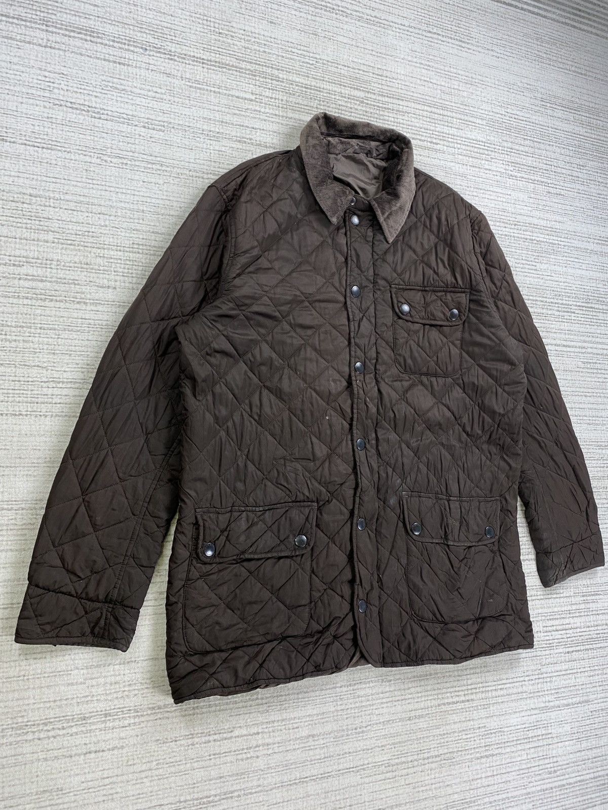 Barbour × Vintage Vintage Barbour Mat Barnes Quilted Jacket Size US XL / EU 56 / 4 - 3 Thumbnail