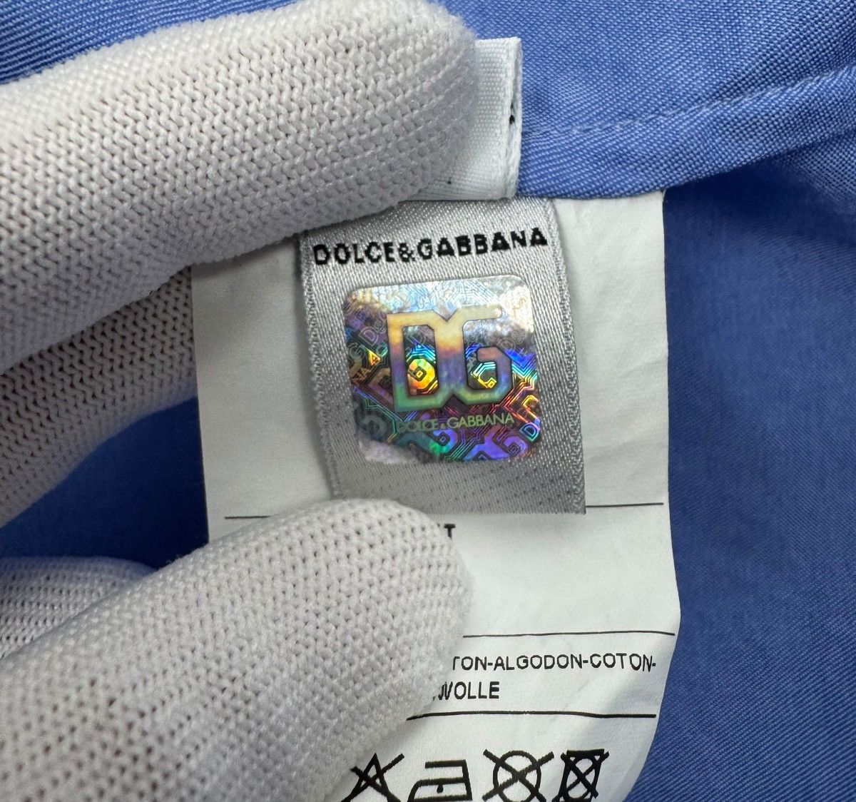 Dolce & Gabbana Dolce & Gabbana Blue Blouse Shirt Button Up Ruffled size 40 Size S / US 4 / IT 40 - 14 Thumbnail