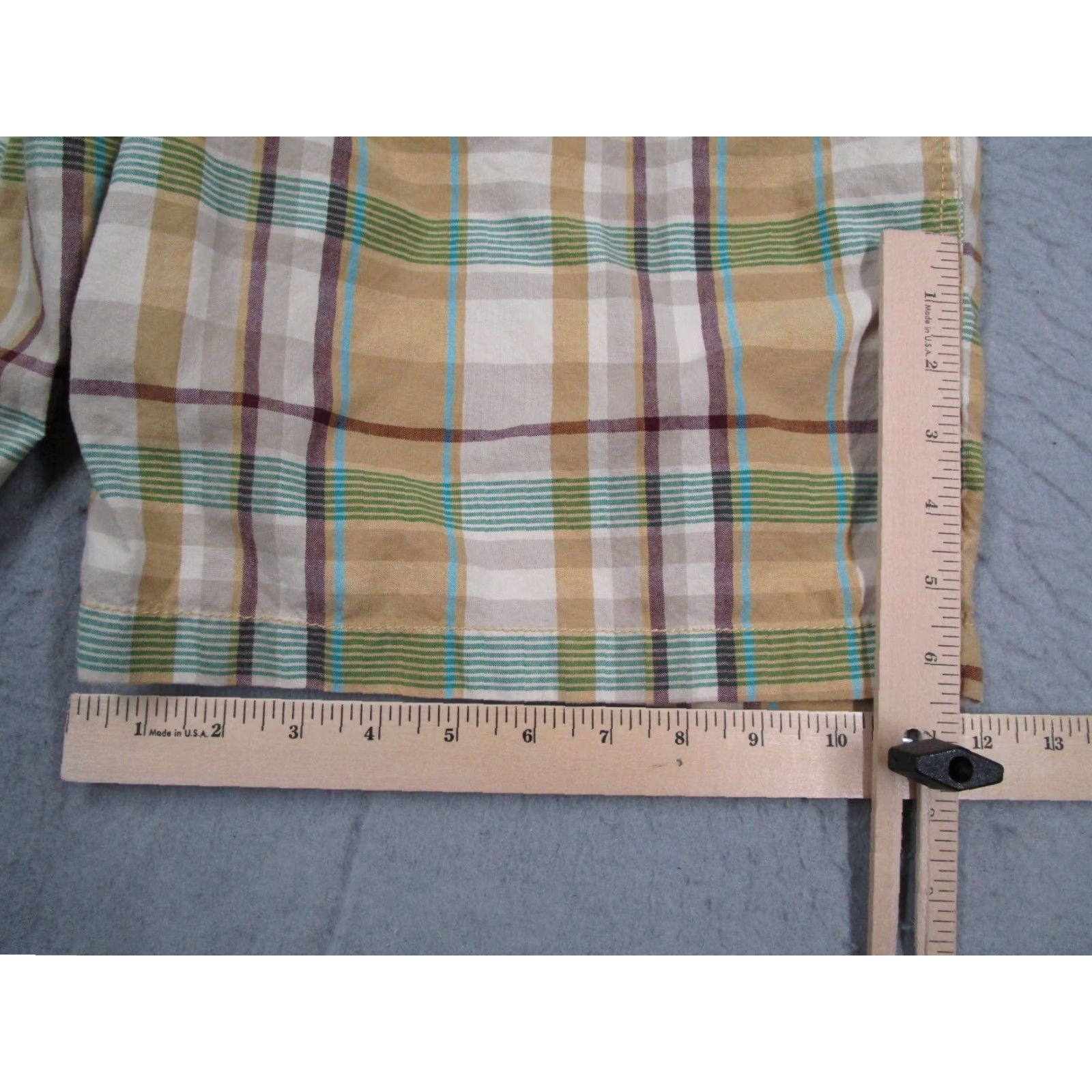 Vintage VINTAGE Aeropostale Shorts Mens 36 Yellow Plaid 10" Casual Walk Golf Y2K Size US 36 / EU 52 - 7 Thumbnail