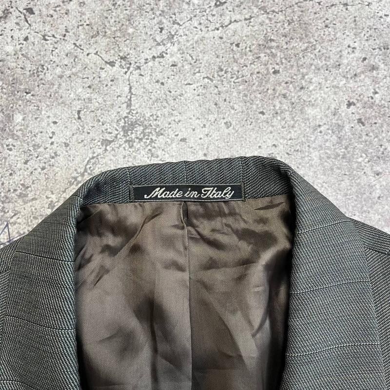 Emporio Armani × Vintage Vintage Italian Emporio Armani Wool Gray Blazer Size 50R Size 50R - 5 Thumbnail