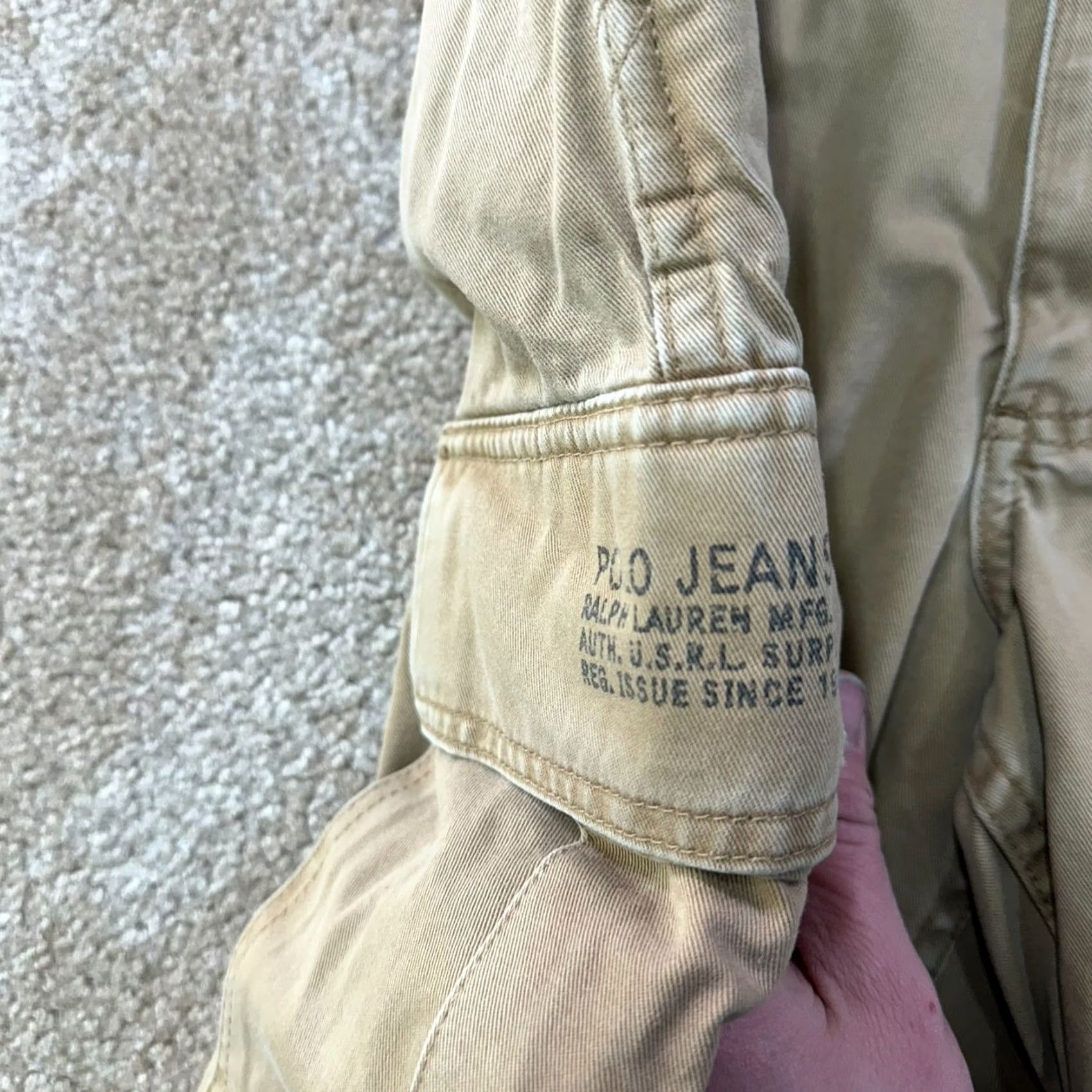 Polo Ralph Lauren Polo Ralph Lauren Cargo Shorts Men's 32 Beige 11" Inseam Vintage 90s Cargo Pocket Relaxed Flat Front Regular Mens Size US XS / EU 42 / 0 - 5 Thumbnail