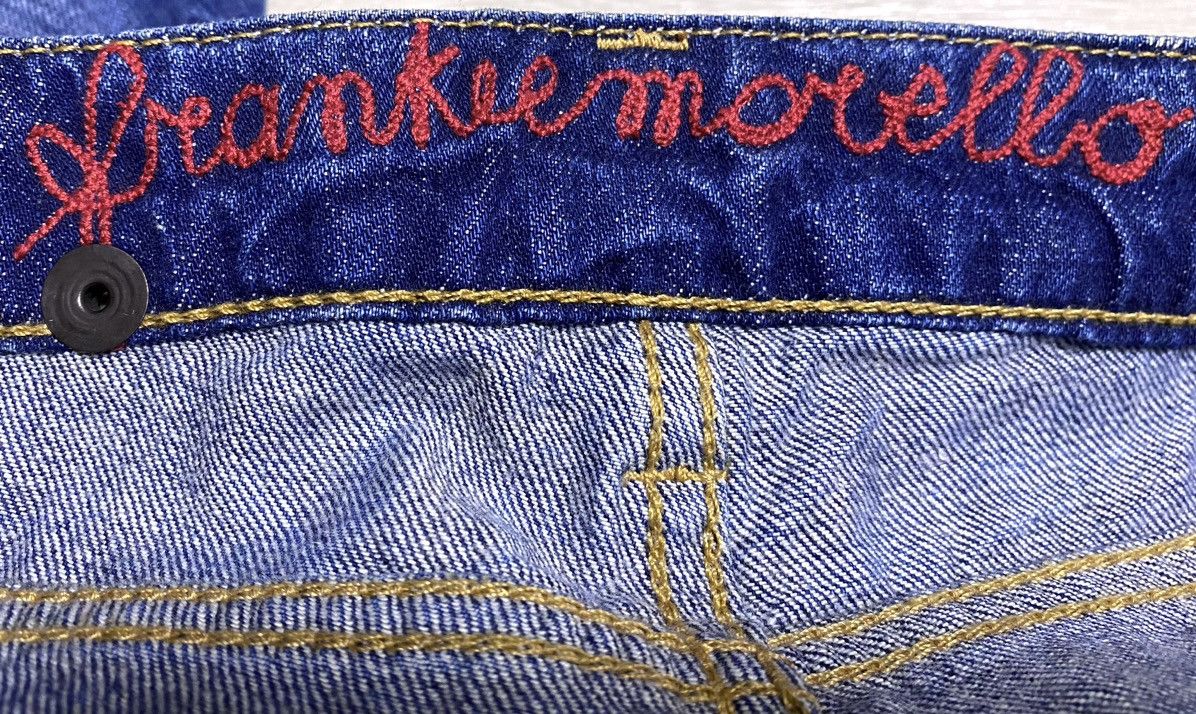 Frankie Morello Women’s Frankie Morello Flared Washed Navy Jeans Denim Logo Size 27" / US 4 / IT 40 - 11 Thumbnail