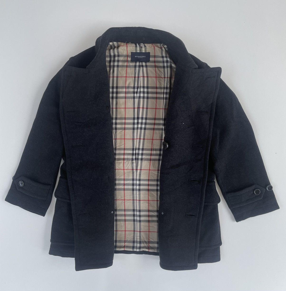 Burberry Burberry London Wool Pea Coat/Jacket Size US L / EU 52-54 / 3 - 6 Thumbnail