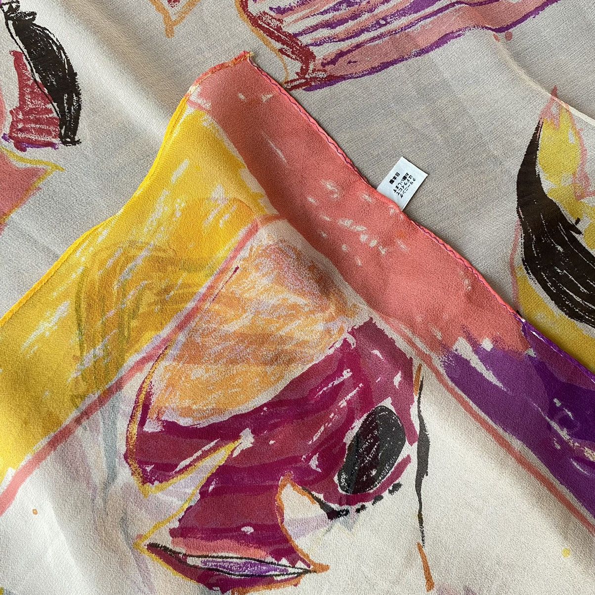 Designer × Japanese Brand Fish multicolor printed handkerchief Size ONE SIZE - 3 Thumbnail