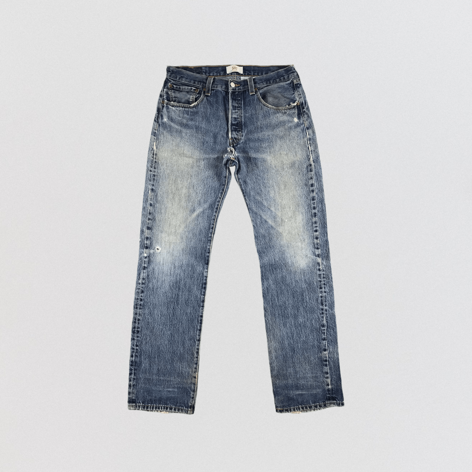 Levi's Vintage Blue Wash Levis 501 Jeans-JM1865 Size US 33 - 1 Thumbnail
