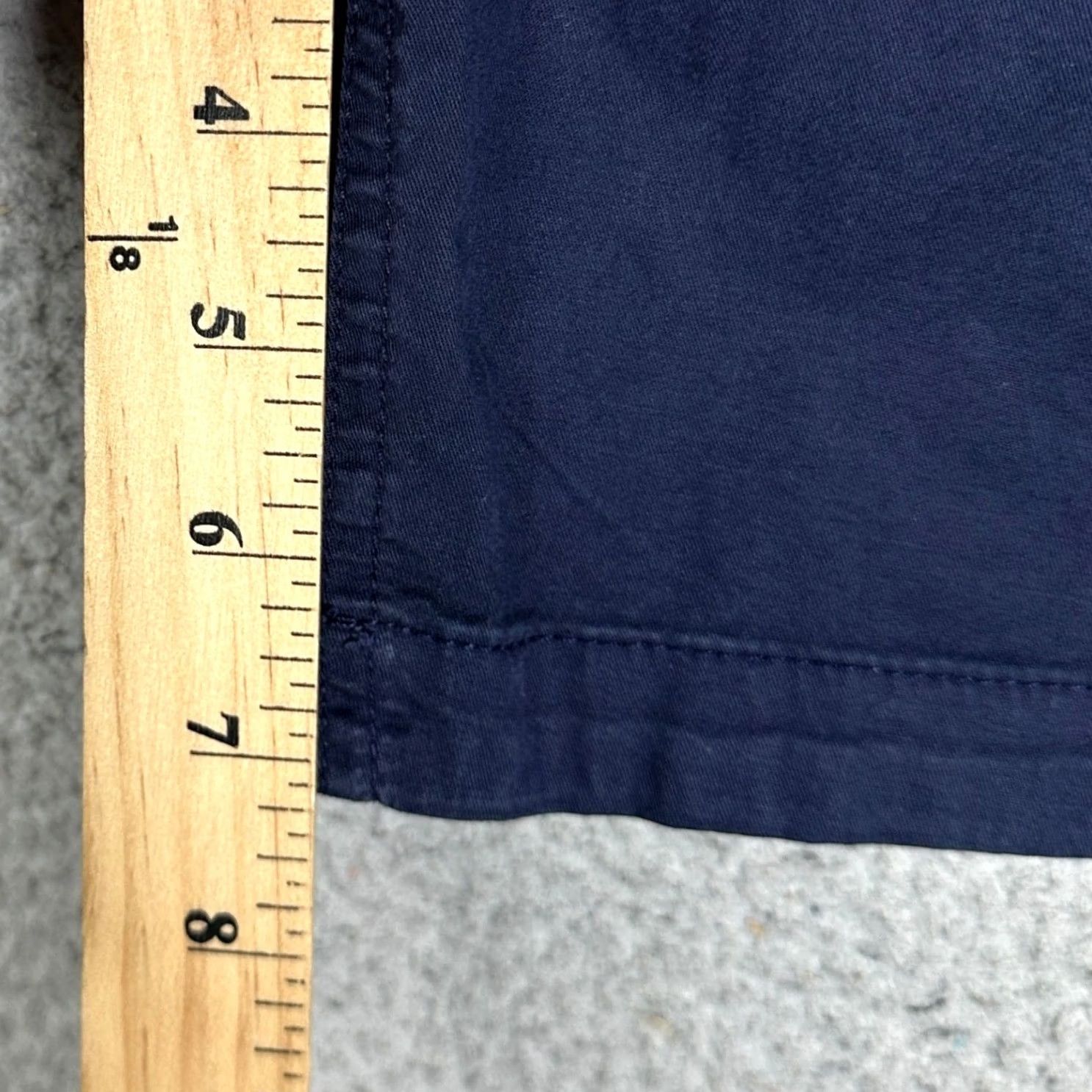 Bonobos Bonobos Chino Shorts Mens Large 34 Navy Blue Flat Front 7 Inseam Stretch Pocket EUC Size US 34 / EU 50 - 7 Thumbnail