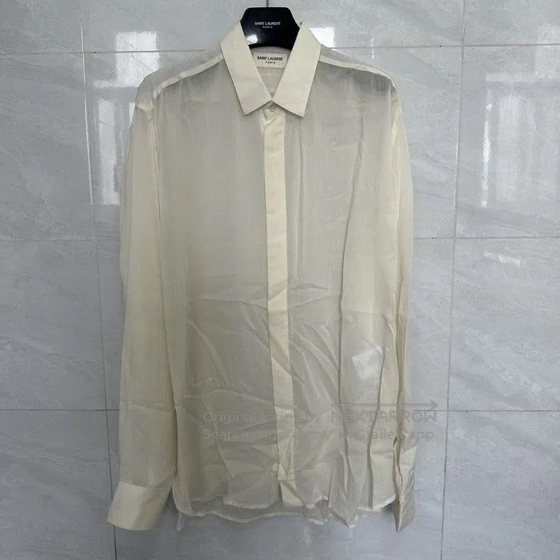 Saint Laurent Paris Saint Laurent Paris White shirt Size S / US 4 / IT 40 - 1 Thumbnail