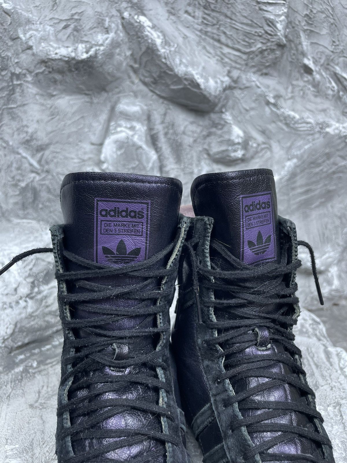 Adidas × Vintage Adidas Silver Streak Vntg Rare Moto Wrestling Box High Shoes Size US 6 / IT 36 - 5 Thumbnail