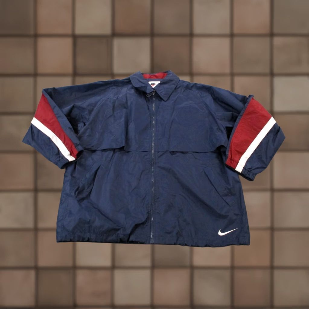 Nike Nike Jacket Mens L Retro Athletic Windbreaker Vented Swoosh Sportswear Track Hiking Size US L / EU 52-54 / 3 - 1 Thumbnail
