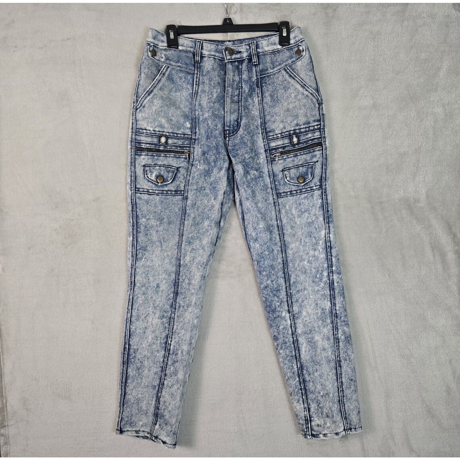 Vintage Vintage Roglins Acid Wash Blue Jeans Womens Size 33S (30x29) Size 30" / US 8 / IT 44 - 2 Thumbnail