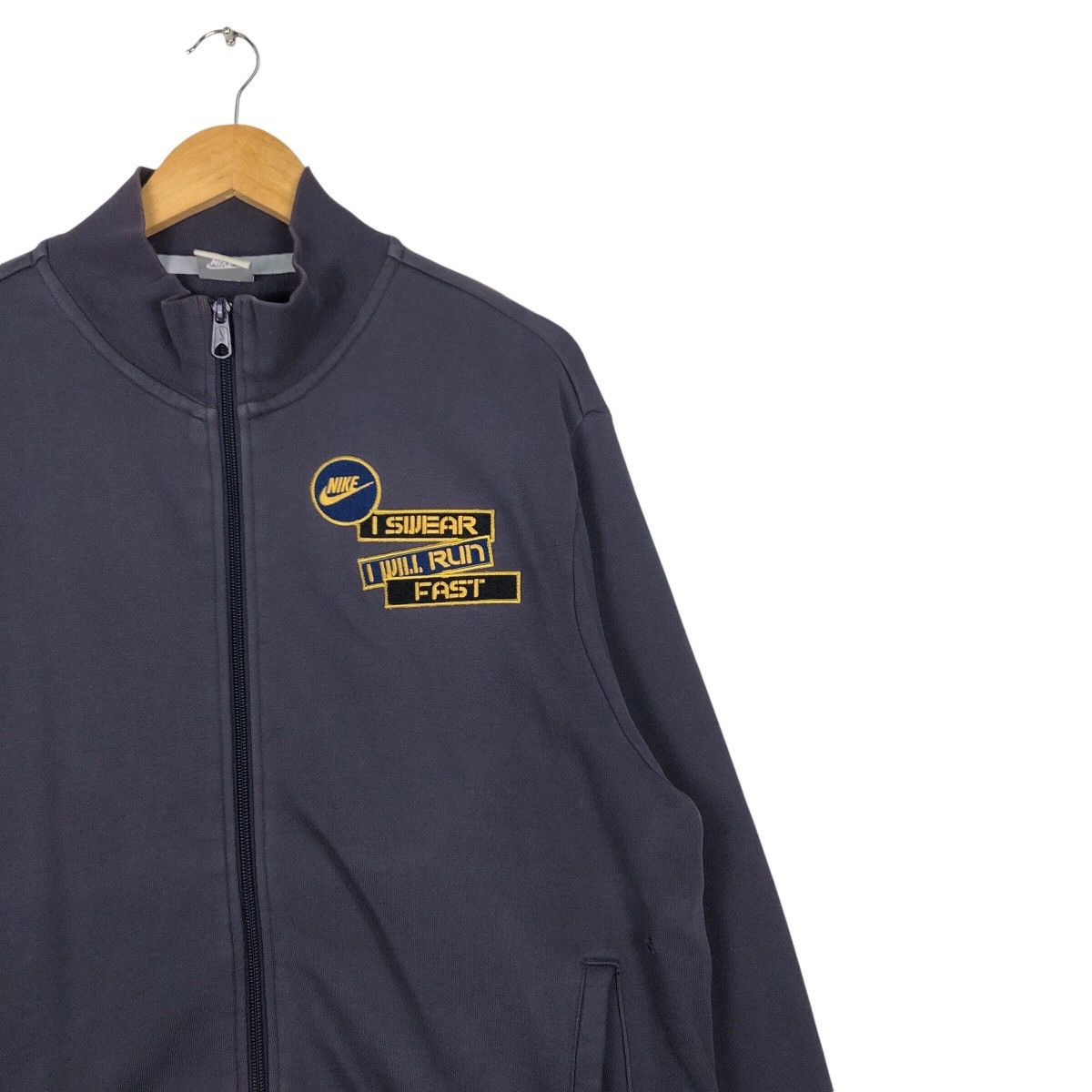Japanese Brand × Nike I swear I will Run Fast Nike Sweater Jacket Rare Size US M / EU 48-50 / 2 - 5 Thumbnail