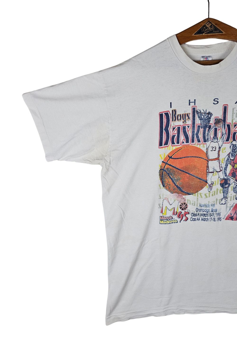 Fruit Of The Loom 1995 IHSA “March Madness” State Finals Tee - XXL Size US XXL / EU 58 / 5 - 4 Thumbnail