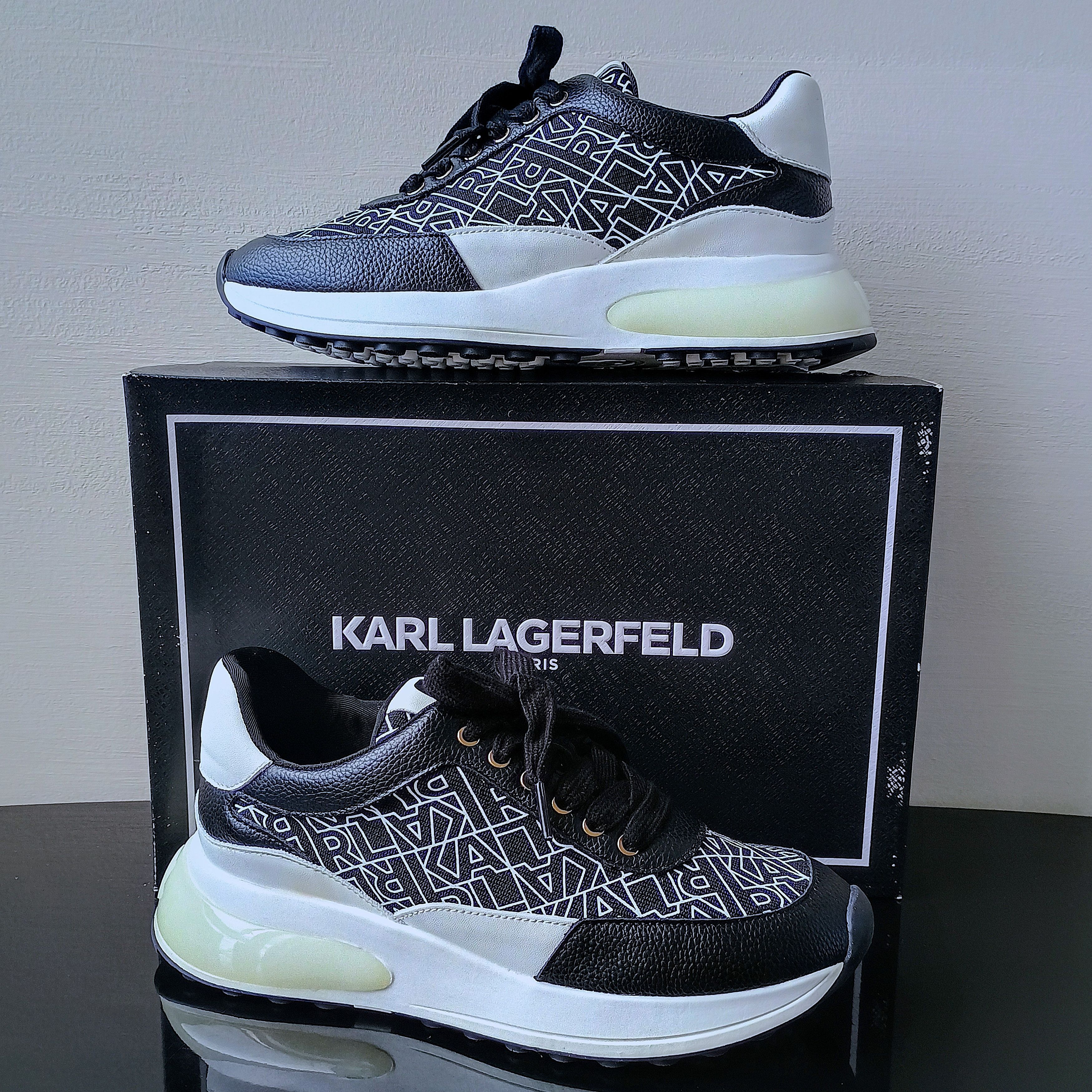 Karl Lagerfeld Karl Lagerfeld Paris Women's Dallas Logo Chunky Sneaker Size US 8.5 / IT 38.5 - 3 Thumbnail