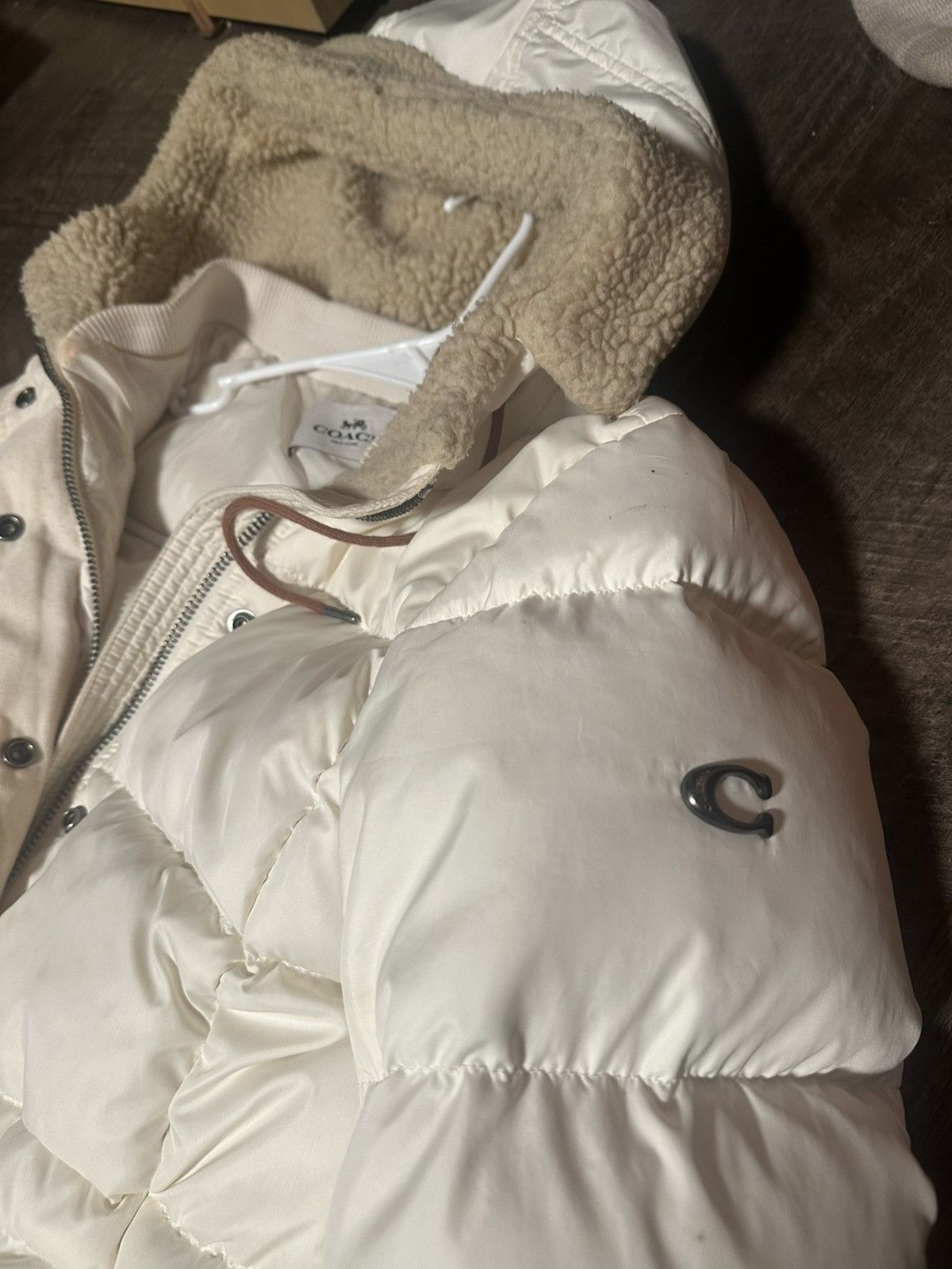 Coach Coach Long Down Cream Puffer Jacket Size M / US 6-8 / IT 42-44 - 3 Thumbnail