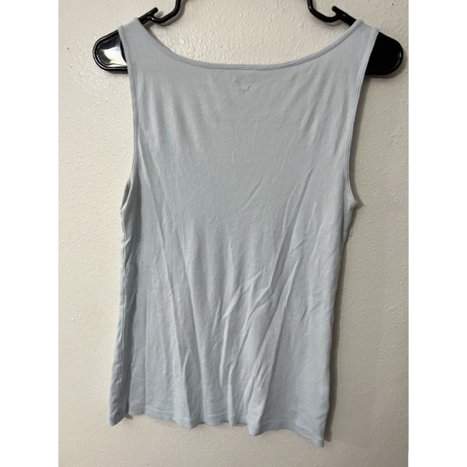Loft VINTAGE Loft Tank Top Women Large Blue Casual Knit Lightweight Strap Blouse 90s Womens Size L / US 10 / IT 46 - 2 Thumbnail