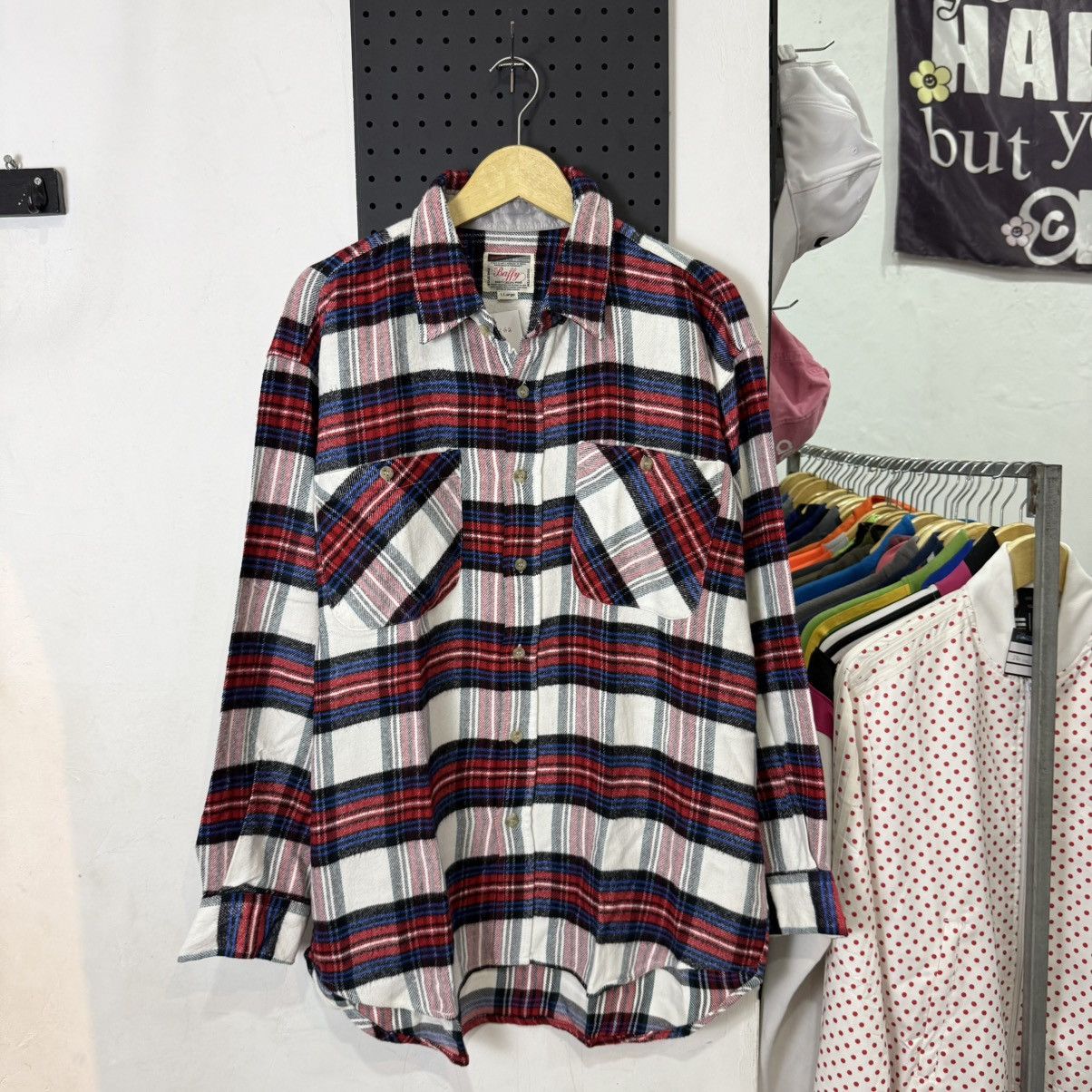 Japanese Brand Vintage BALLY plaid wool flannel shirt Size US XL / EU 56 / 4 - 1 Thumbnail