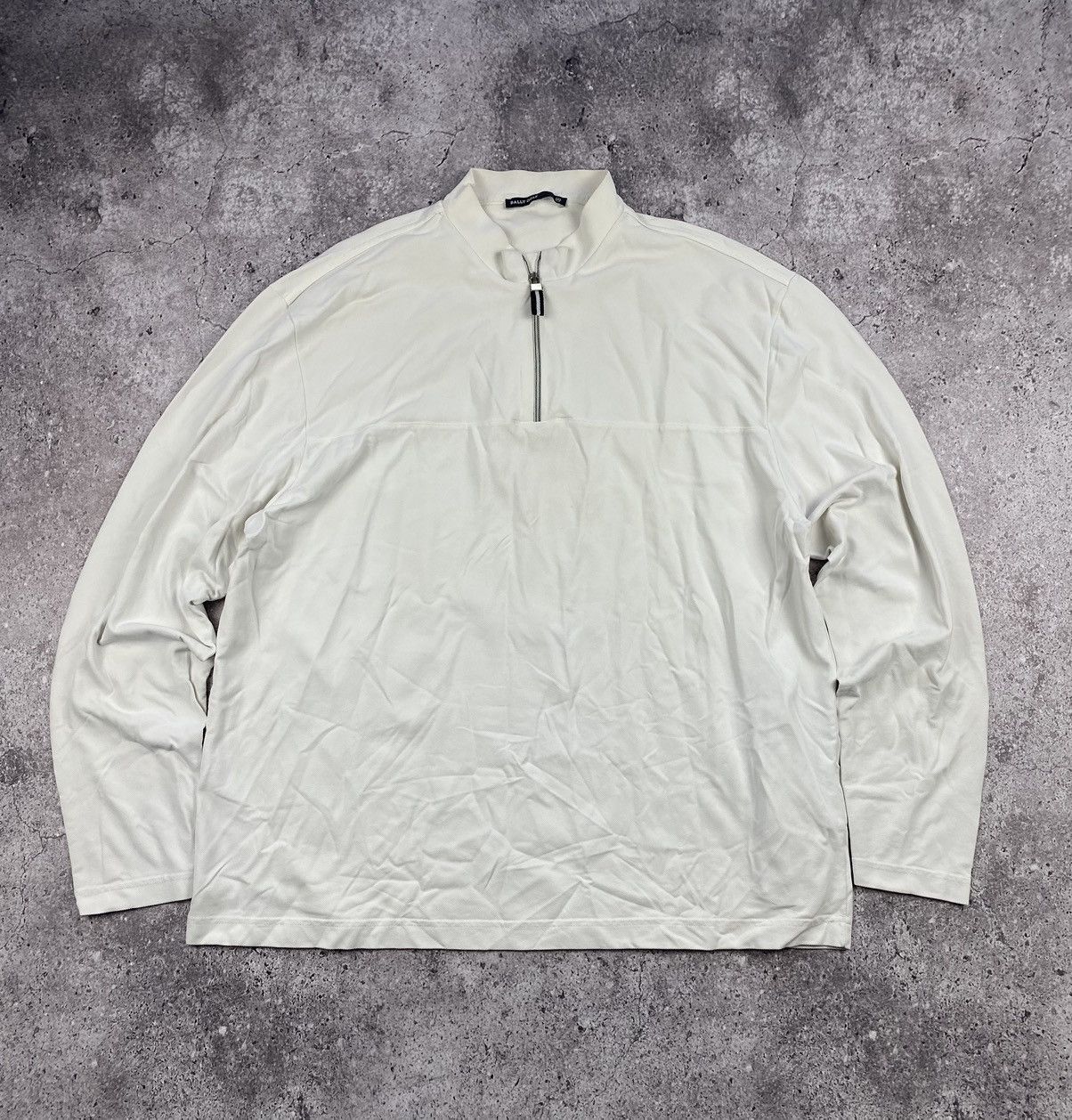Bally × Vintage Rare Bally golf 1/4 zip pocket zip long sleeve luxury Size US L / EU 52-54 / 3 - 1 Thumbnail