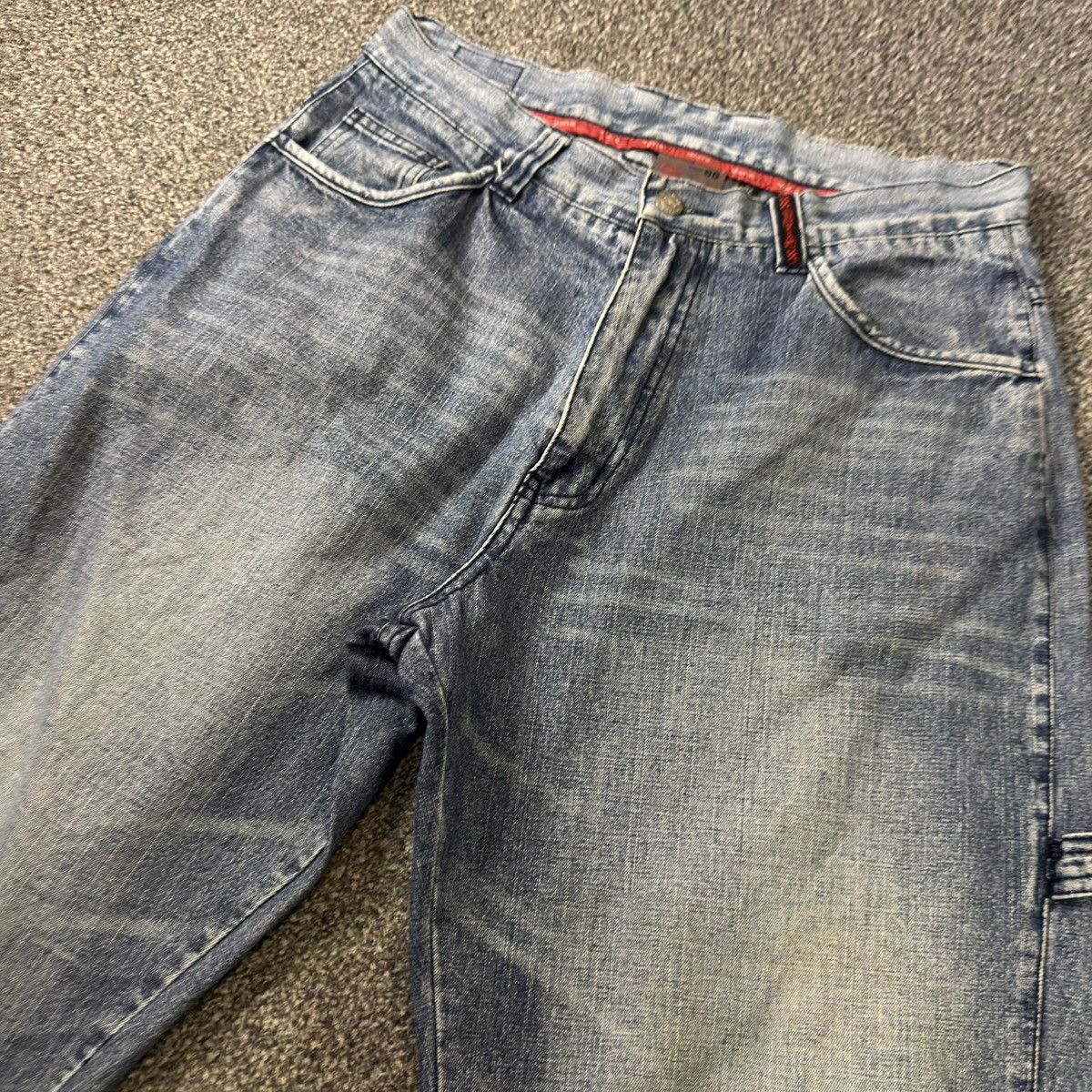 Hypebeast Vans Skateboard Dungaree Baggy Pants Y2k Style Size US 32 / EU 48 - 3 Thumbnail