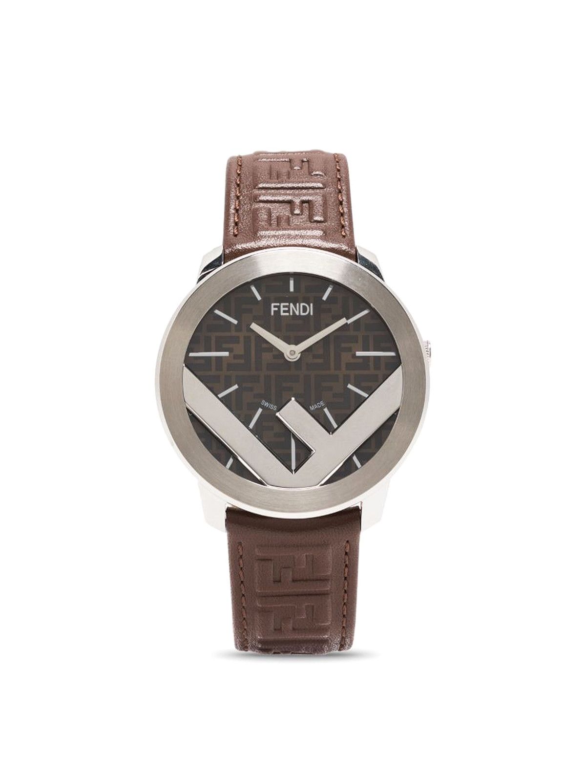 Fendi o1s1wg111224 Size: OS / Logo Watch in Brown Size ONE SIZE - 1 Thumbnail