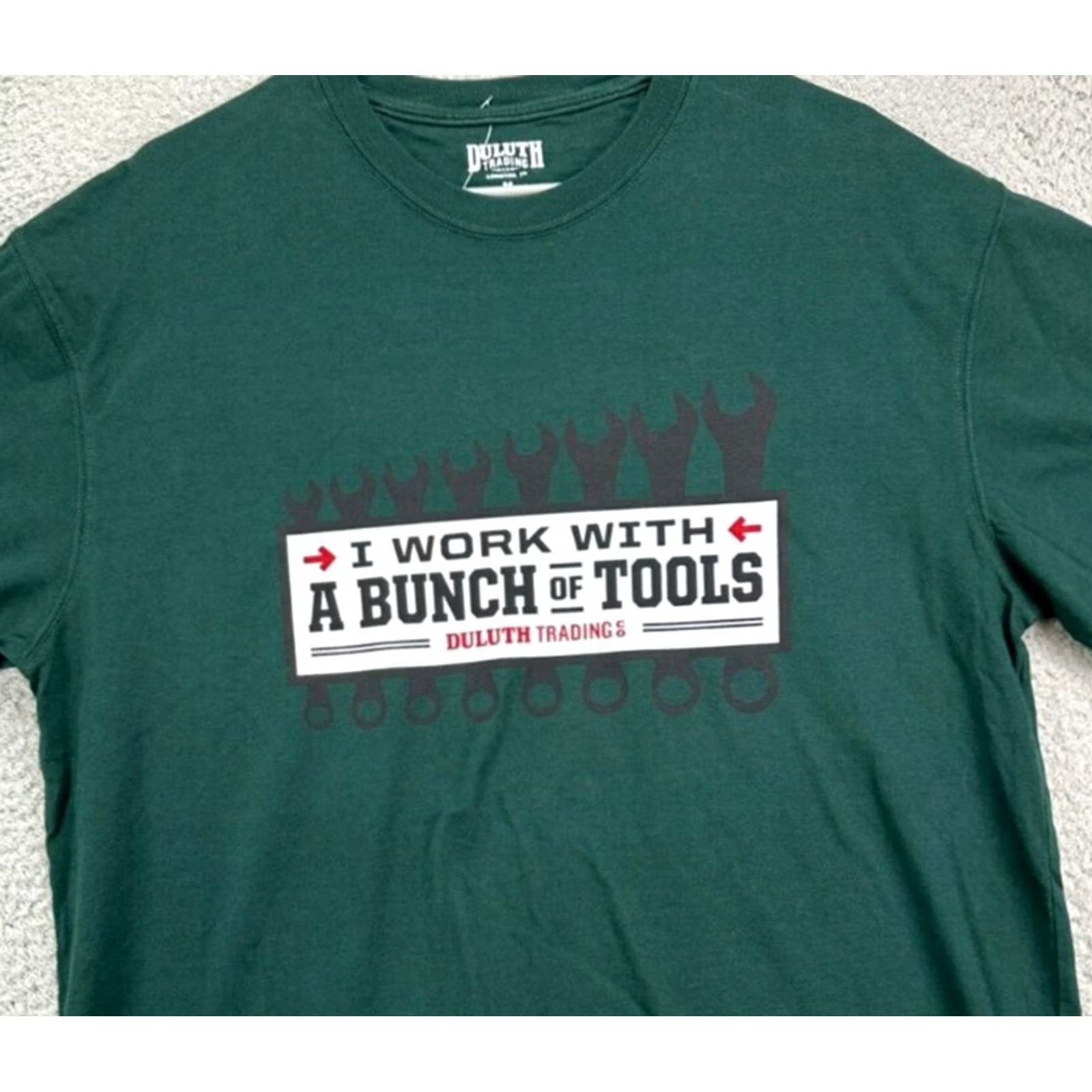 Duluth Trading Company Duluth Trading Co Shirt Mens Medium Graphic Print Tee 100% Cotton Green Size US M / EU 48-50 / 2 - 2 Thumbnail