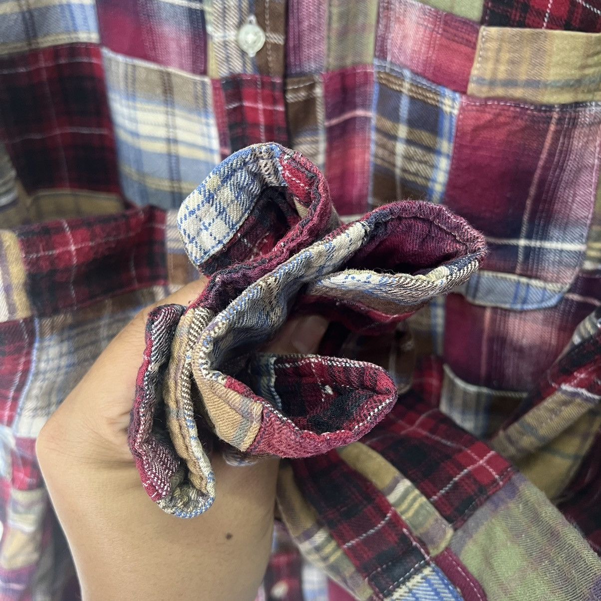 Beams Plus × Needles Beam Patchwork Flannel Button Up Shirt Size US L / EU 52-54 / 3 - 4 Thumbnail