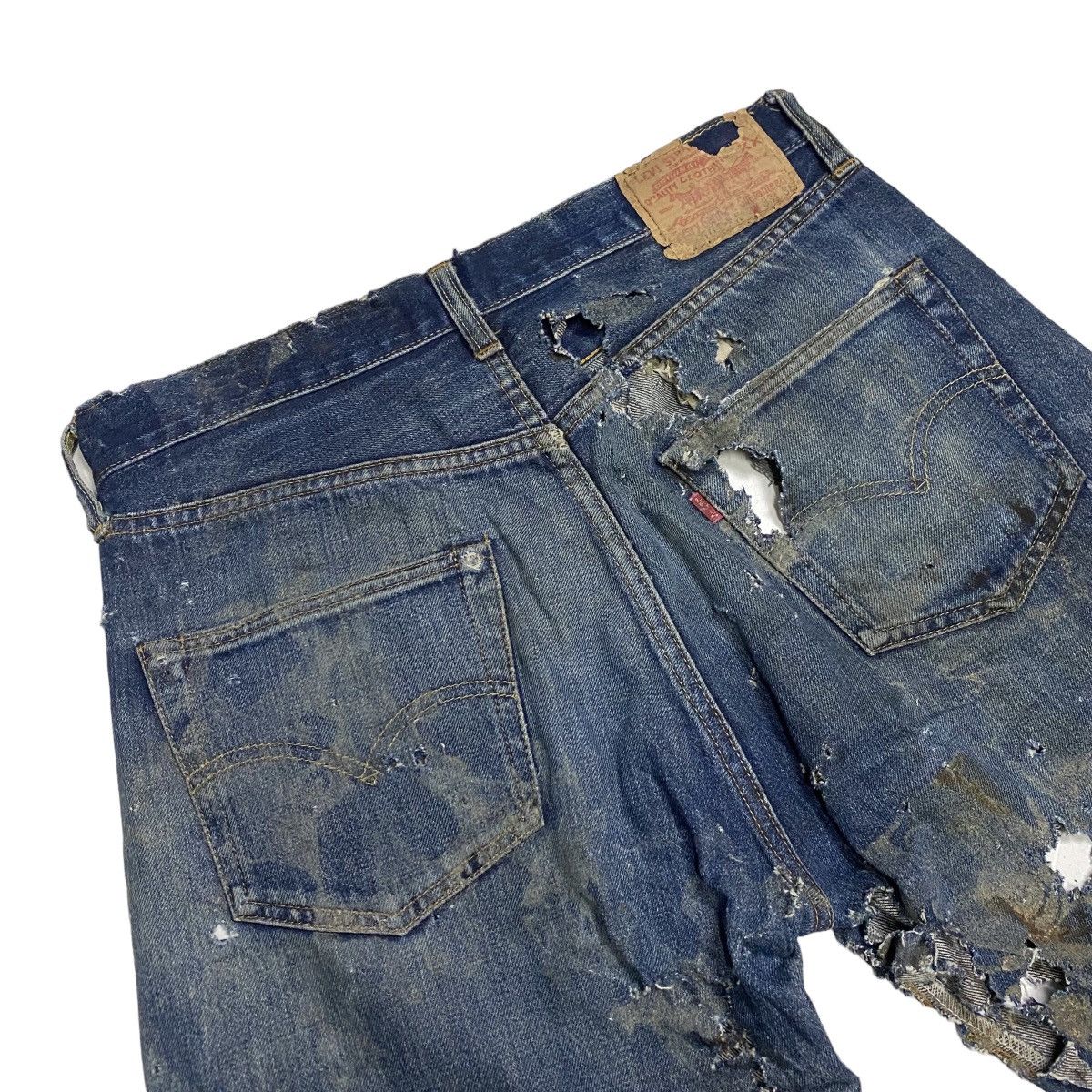 Levi's Levis Selvedge 501XX Big E Vintage distressed Size US 33 - 5 Thumbnail
