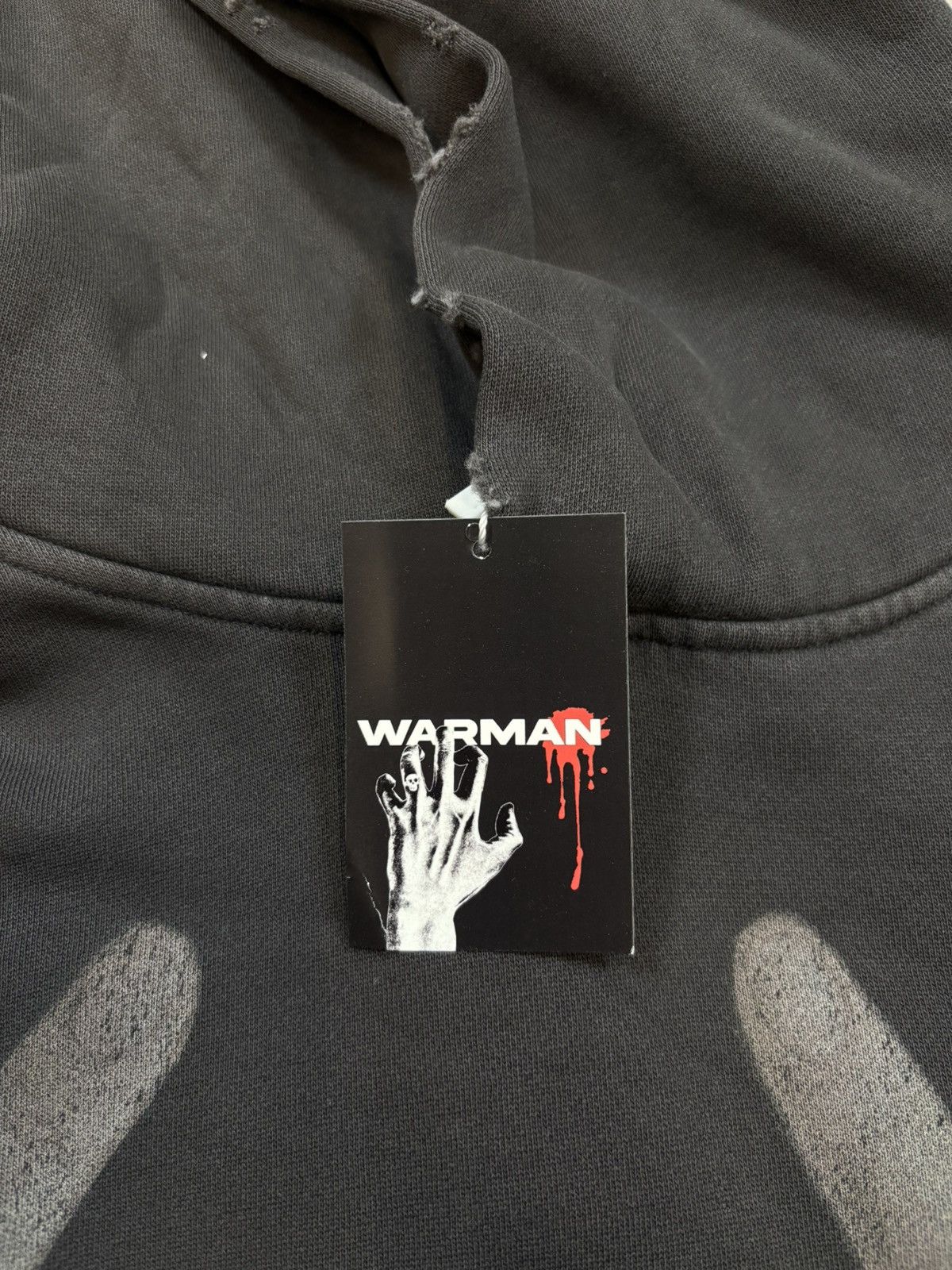 Other Warman Middle Fingers up Graphic Hoodie, Black Size US XL / EU 56 / 4 - 8 Thumbnail