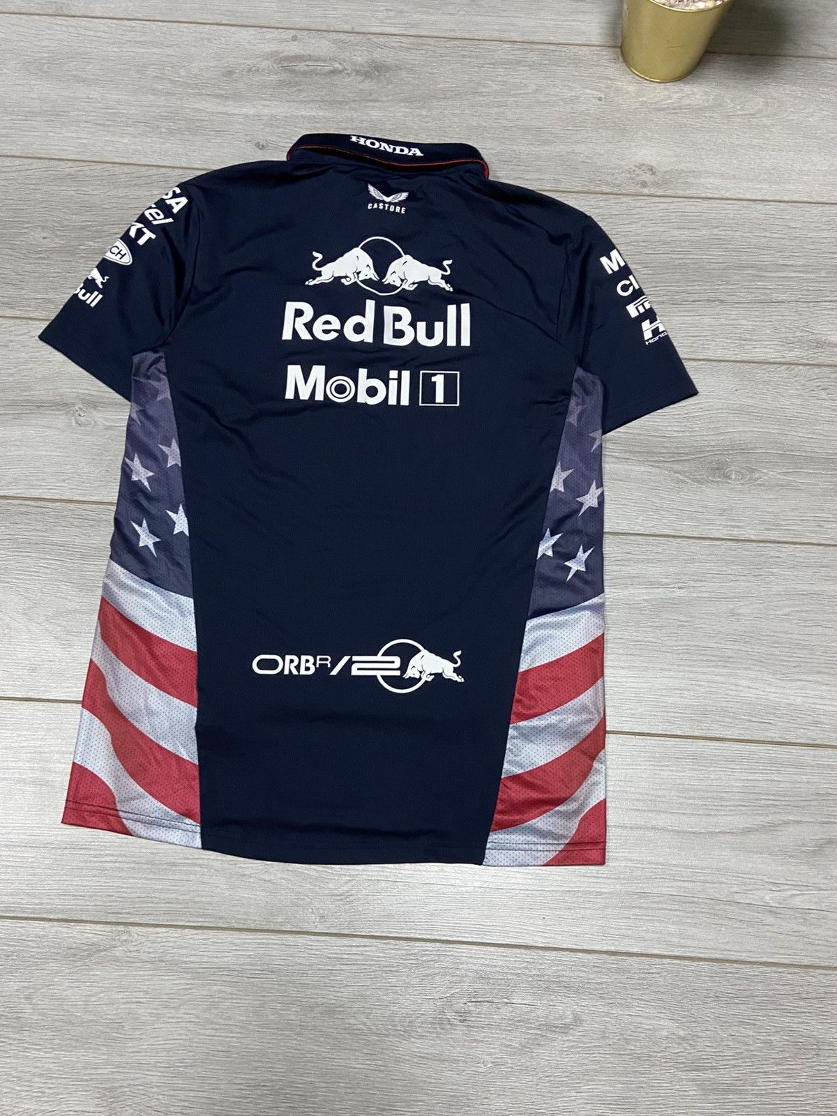 Castore Red Bull USA 🇺🇸 flag polo tee Castore pirelli Size US S / EU 44-46 / 1 - 10 Thumbnail