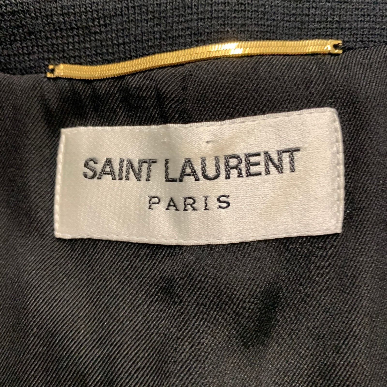 Saint Laurent Paris SAINT LAURENT Size 2 Black Wool Blend Sleeveless Jumpsuit Size 26" / US 2 / IT 38 - 5 Thumbnail