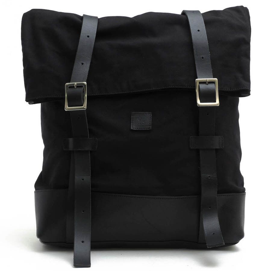 Yohji Yamamoto Yohji Yamamoto cow leather canvas backpack Size ONE SIZE - 1 Thumbnail