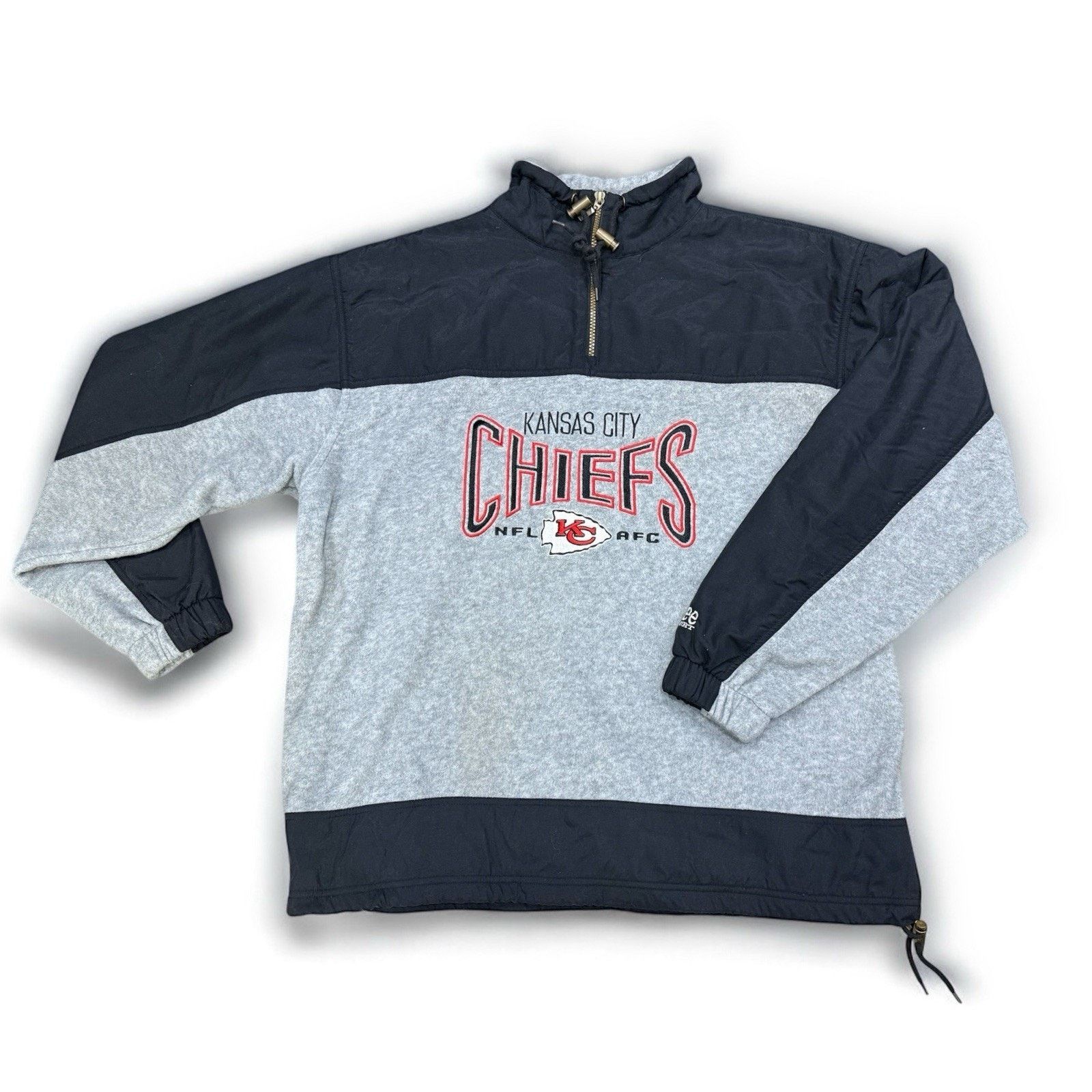 Lee Vintage Kansas City Chiefs 1/4 Zip Fleece LEE Pullover Size US L / EU 52-54 / 3 - 1 Thumbnail