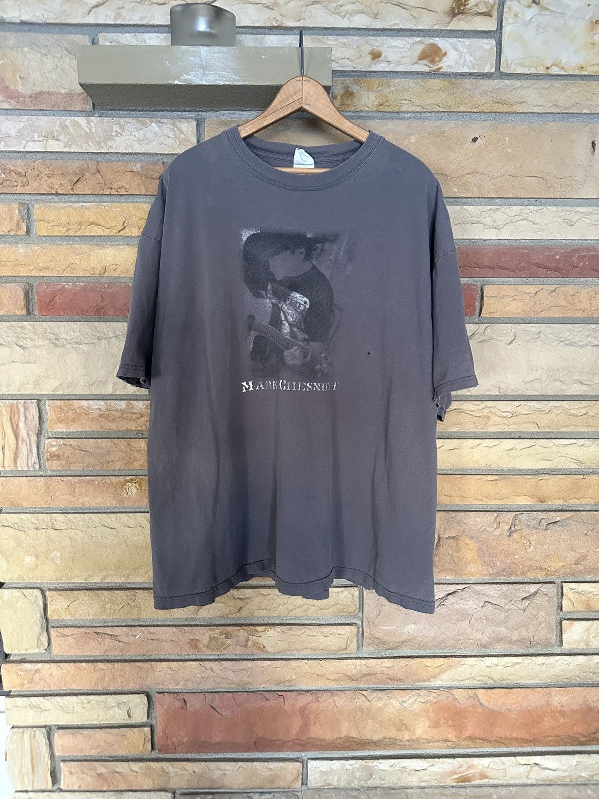 Vintage Vintage Y2K Mark Chesnutt Country Faded Thrashed Graphic Tee Size US XXL / EU 58 / 5 - 1 Thumbnail