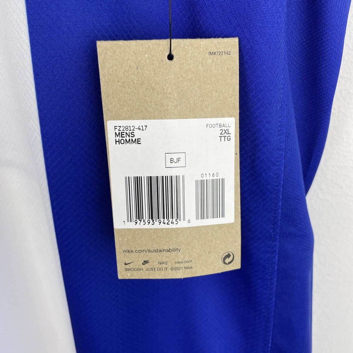 Nike Hertha Berlin Peter Pekarik Home Nike Men Jersey 2024/2025 Size US XXL / EU 58 / 5 - 5 Thumbnail