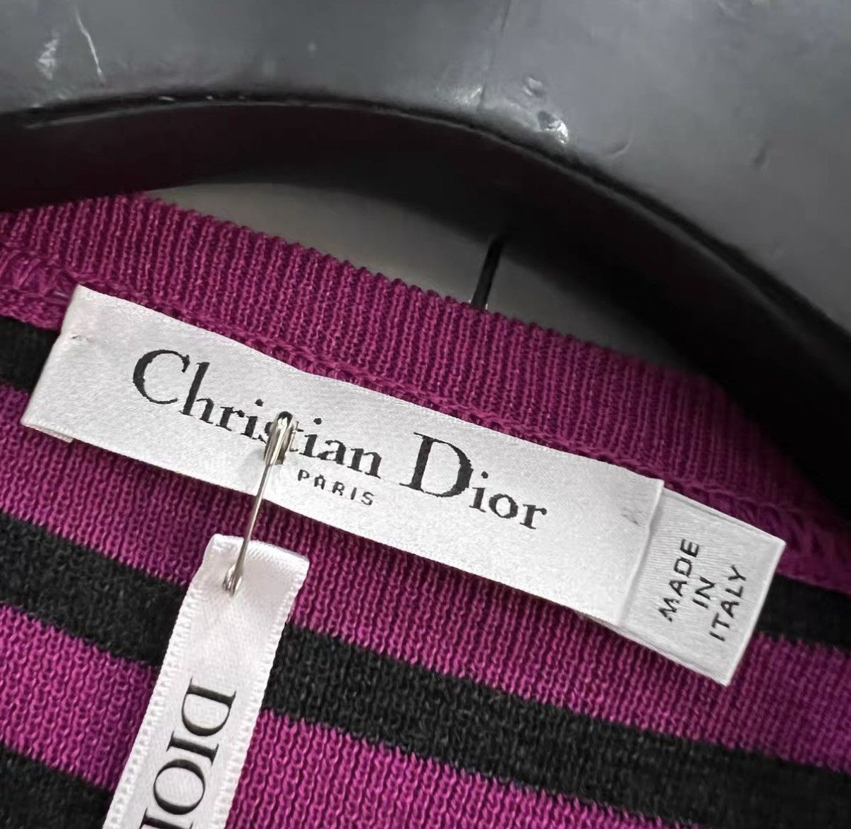 Dior Dior Striped Logo Knit Sweater J41 Size XS / US 0-2 / IT 36-38 - 3 Thumbnail