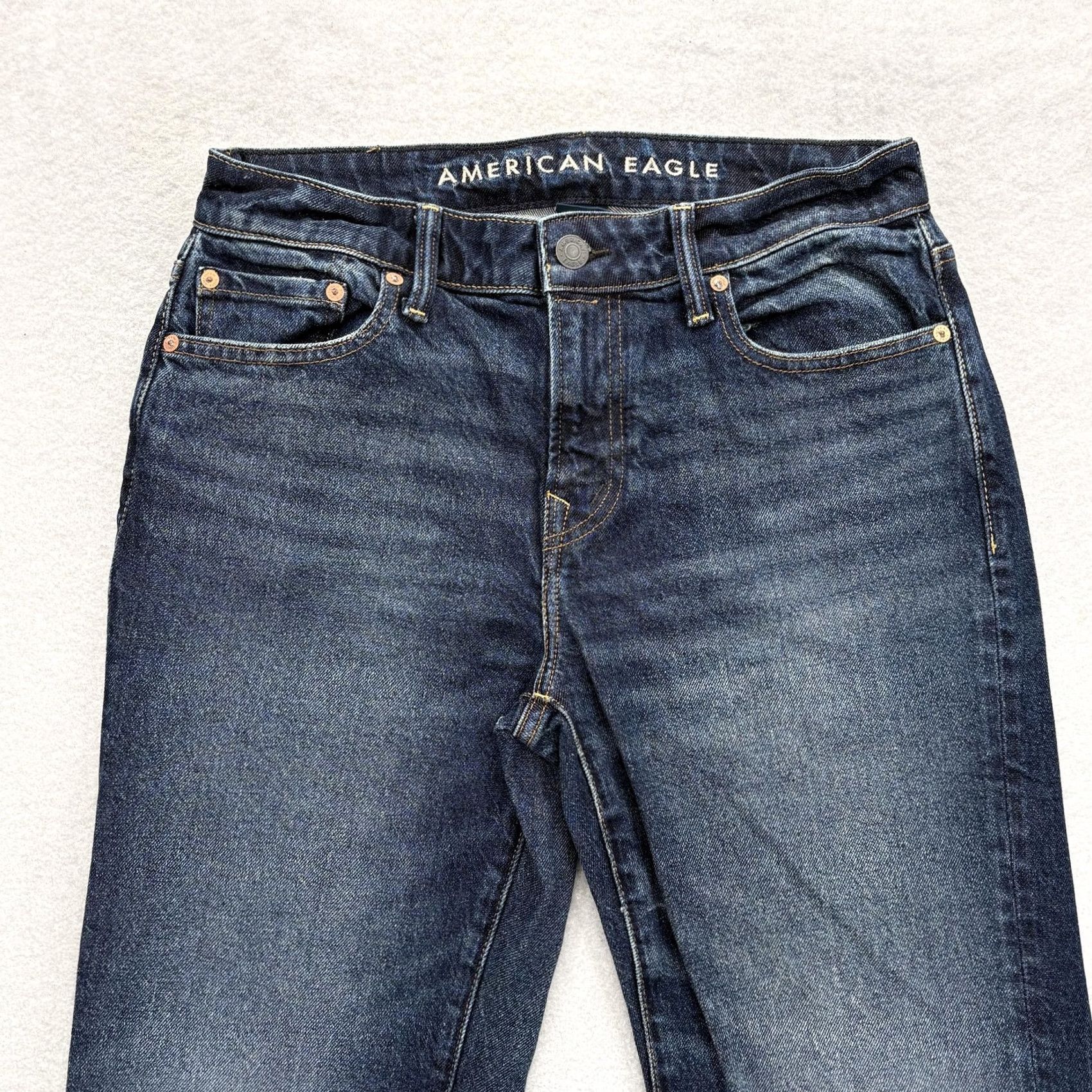 American Eagle Outfitters American Eagle Easyflex Original Bootcut Jeans Mens 30x34 Blue Medium Wash Denim Jeans Mens Reg 30 Blue Medium Wash Denim Size US 30 / EU 46 - 2 Thumbnail