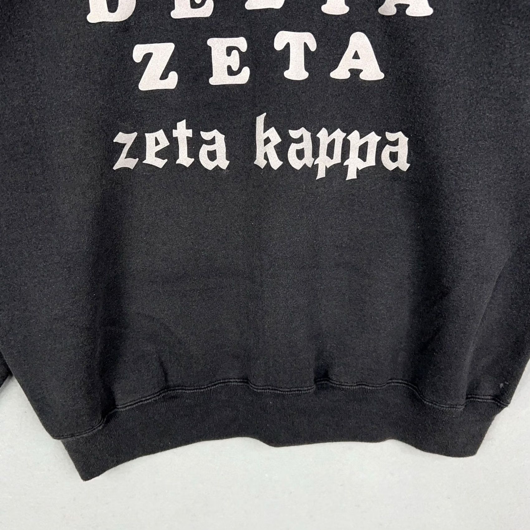 Hanes VINTAGE Hanes Delta Zeta Kappa Sweatshirt Mens XL Black Graphic Print 90s Preppy Crewneck Size US XL / EU 56 / 4 - 3 Thumbnail