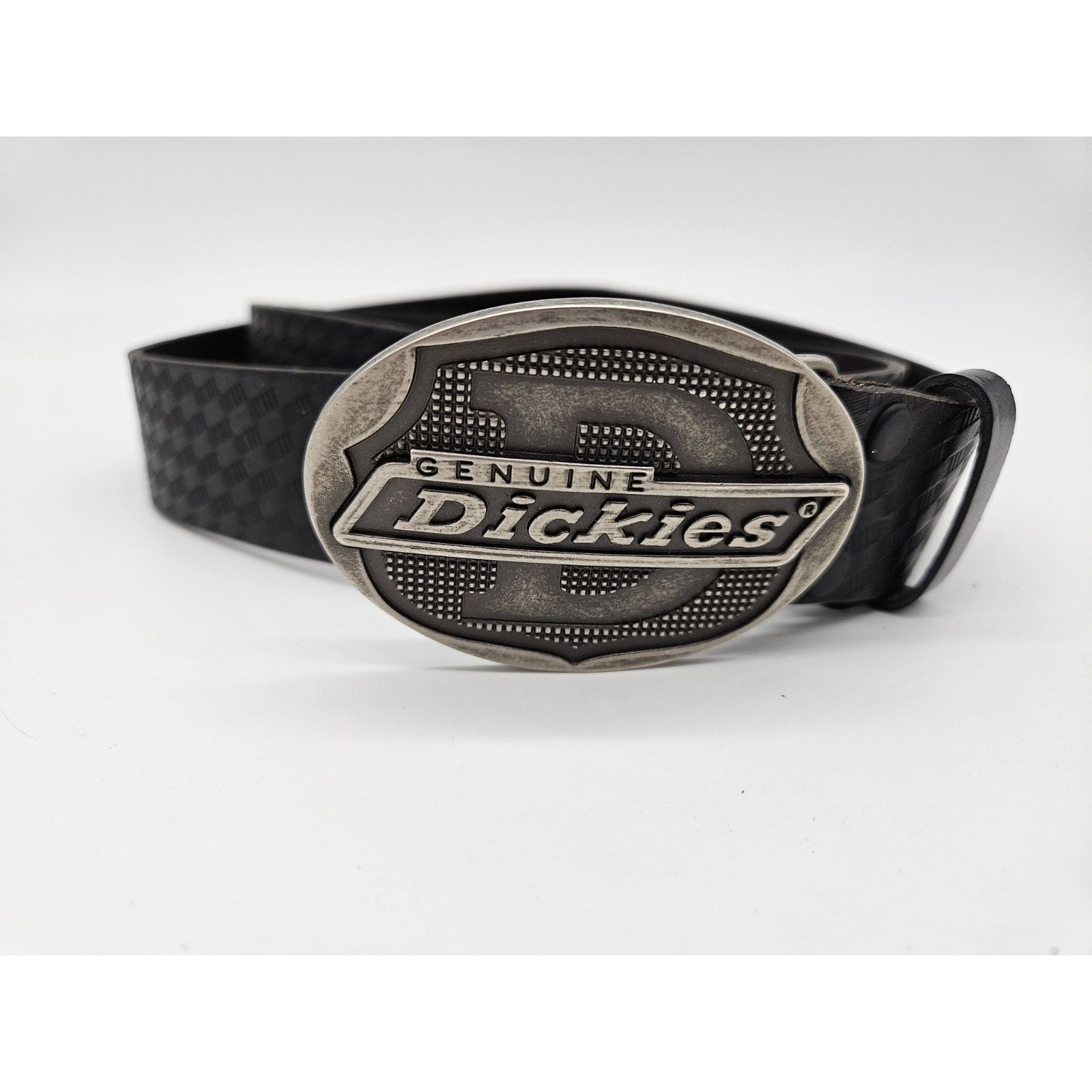 Dickies Dickies Men's Black Leather Work Belt L 38-40 Buckle Size 38 - 2 Thumbnail