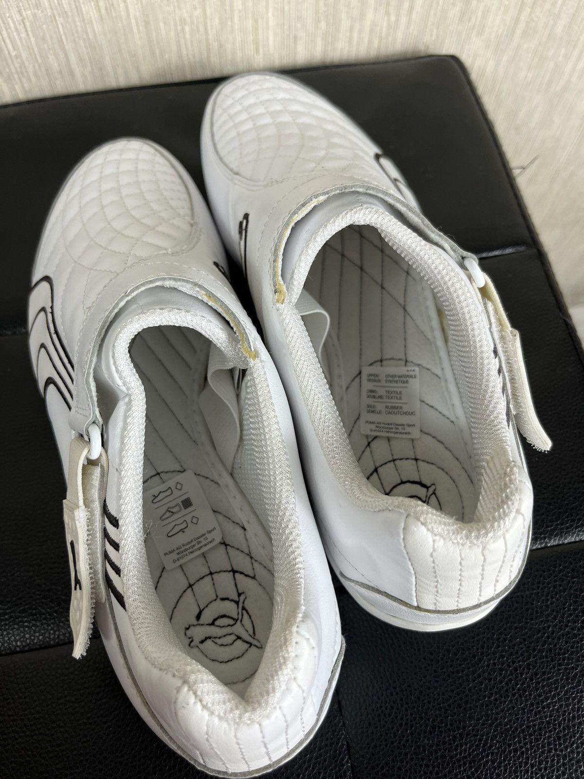 Puma × Vintage Vintage Puma y2k velcro shoes leather sneakers speed cat low Size US 7 / EU 40 - 22 Thumbnail