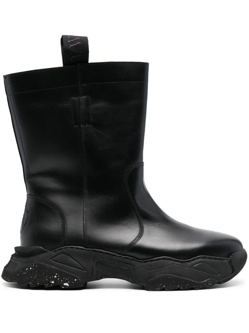 Vivienne Westwood o1f1d3z0426 Logo-Embossed Chunky Boots in Black Size US 8 / EU 41 - 1 Thumbnail