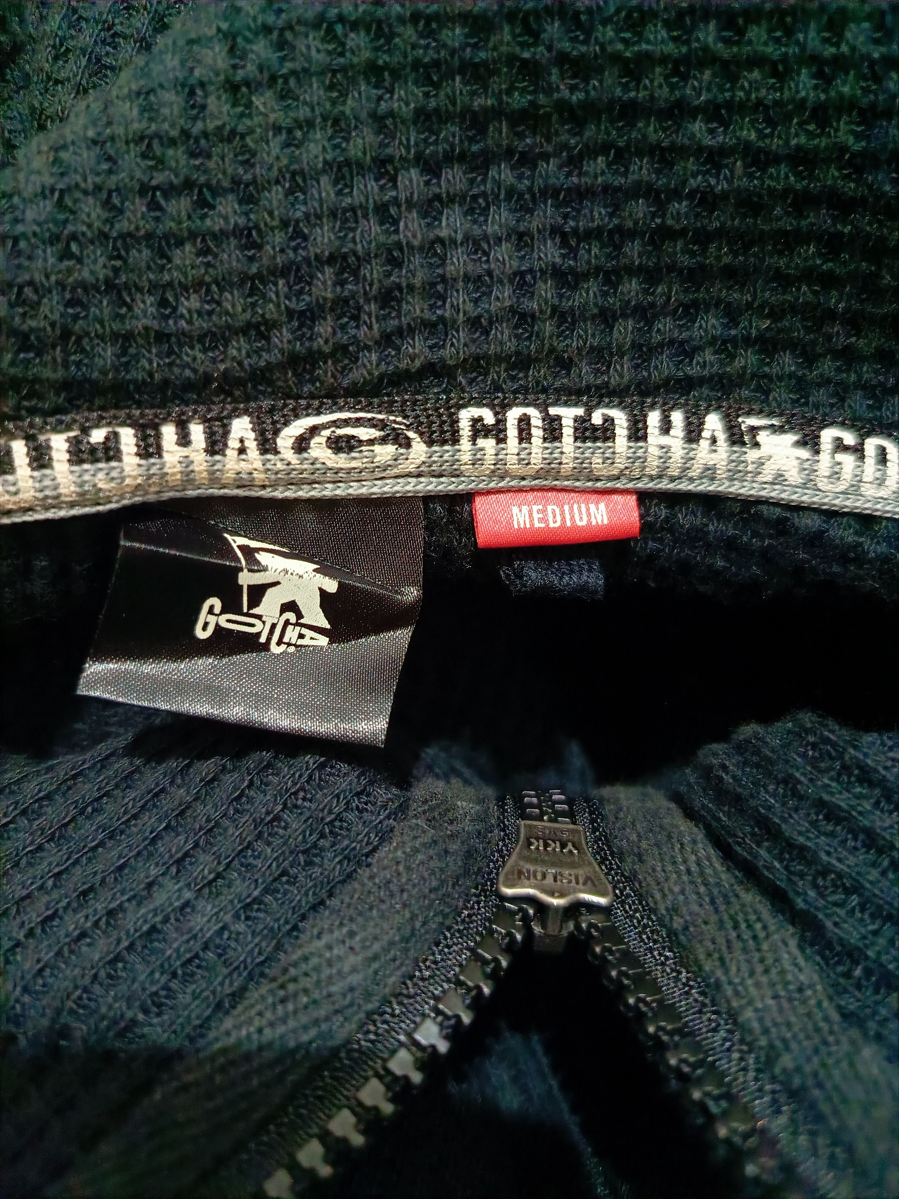 Vintage 2000's Gotcha Waffle Full Over Zipper Hoodie Size US M / EU 48-50 / 2 - 6 Thumbnail