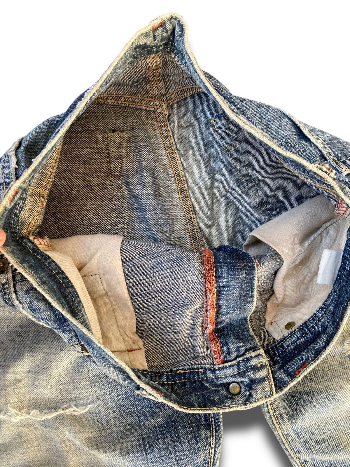 Japanese Brand Vintage 90s Kaihara Japanese Denim Size US 33 - 7 Thumbnail