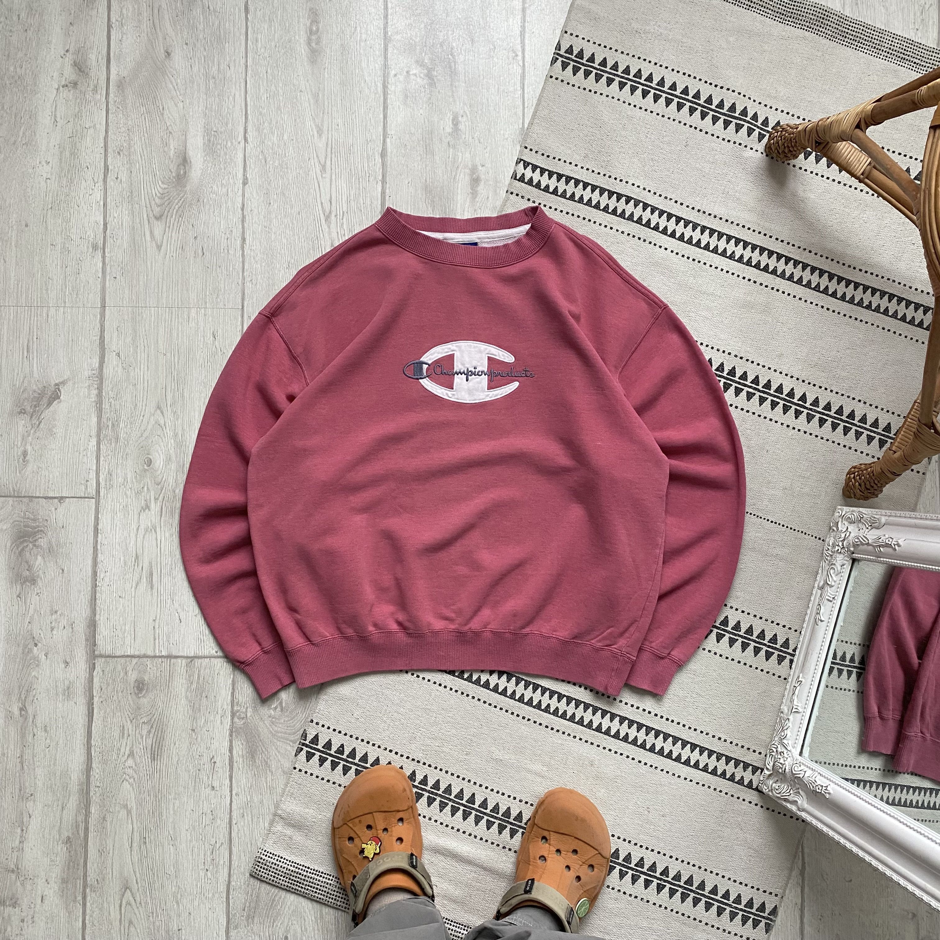Champion 🦏 Vintage 90s Champion Bixy sweatshirt center logo japanese Size US M / EU 48-50 / 2 - 1 Thumbnail