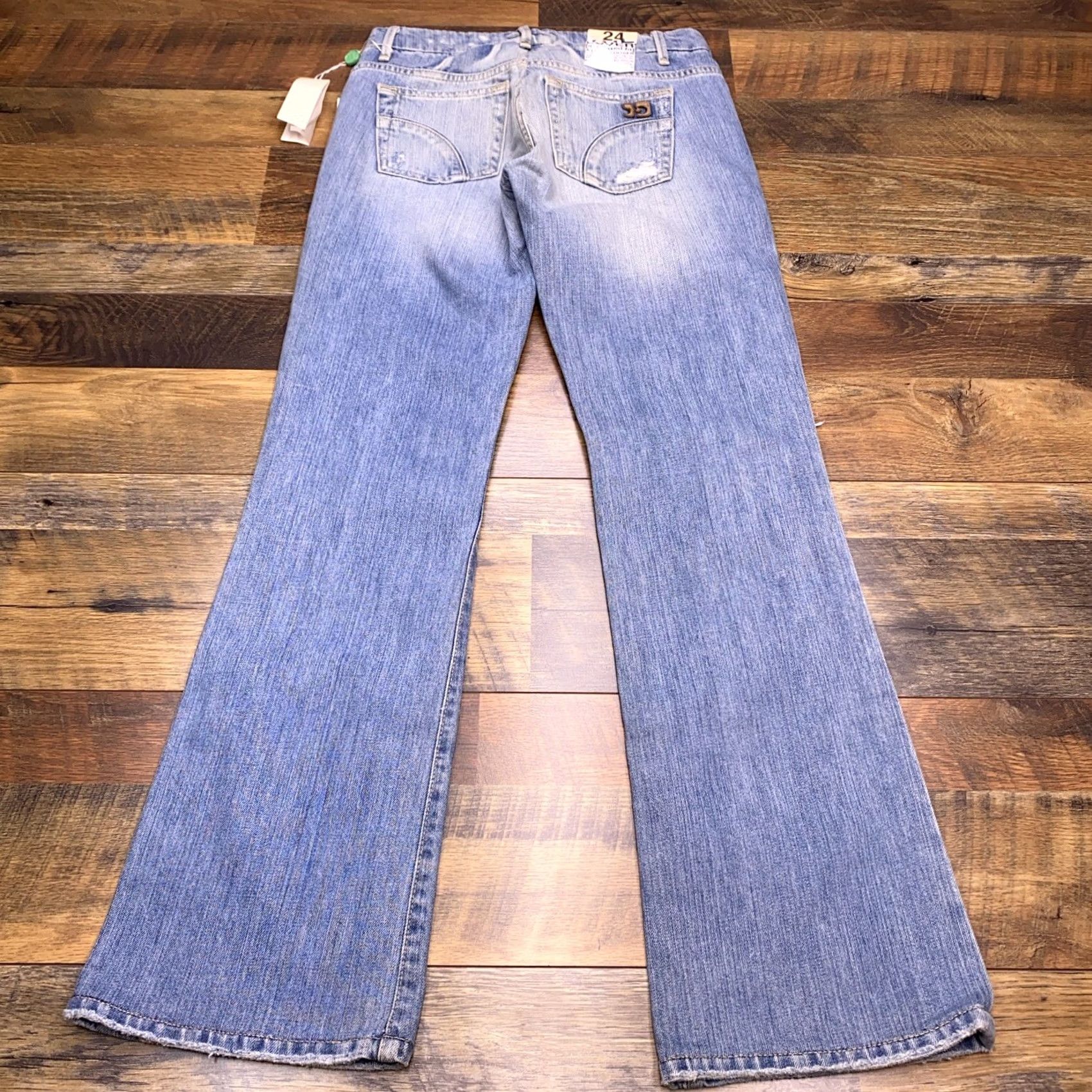 Vintage Joe's Jeans Womens Jeans 24 Relaxed Fit Distressed Seeger Wash New Blue 5-Pocket Denim Bootcut Modern Size 42" / US 20 - 2 Thumbnail