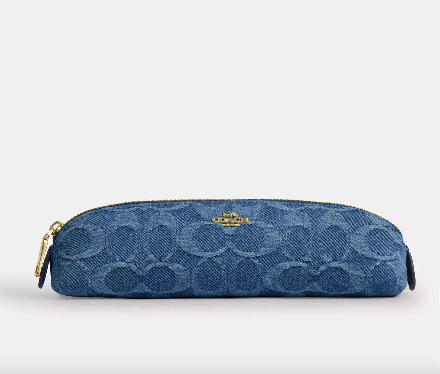 Coach Pencil Case In Signature Denim CDC10 Size ONE SIZE - 6 Thumbnail
