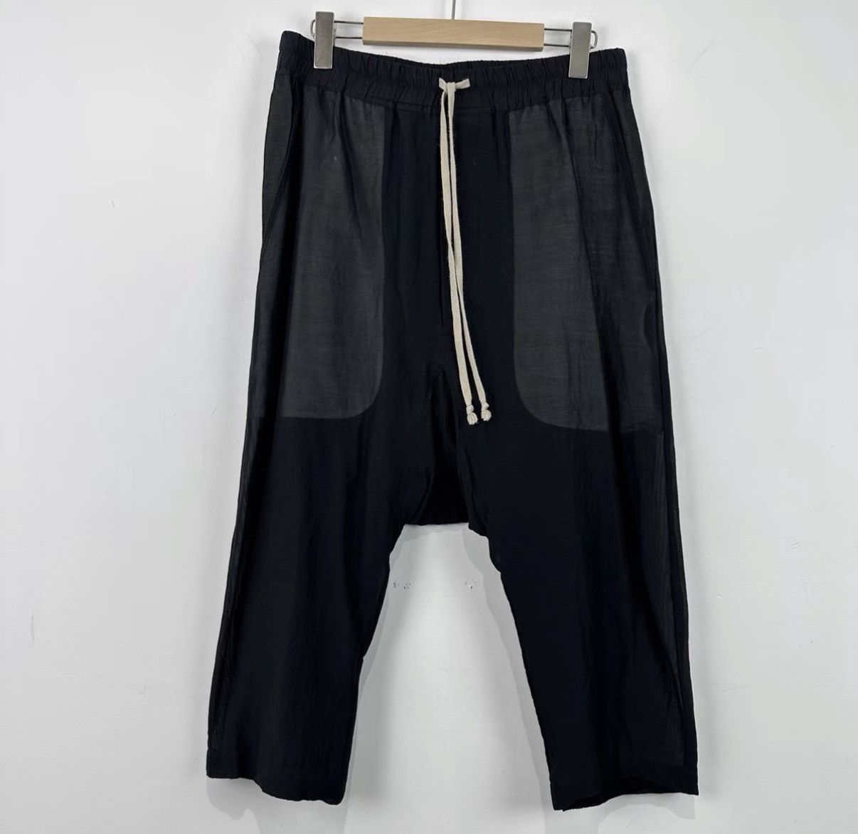 Rick Owens Rick Owens Main Line Low Crotch Silk Casual Pants J42 Size US 32 / EU 48 - 1 Thumbnail