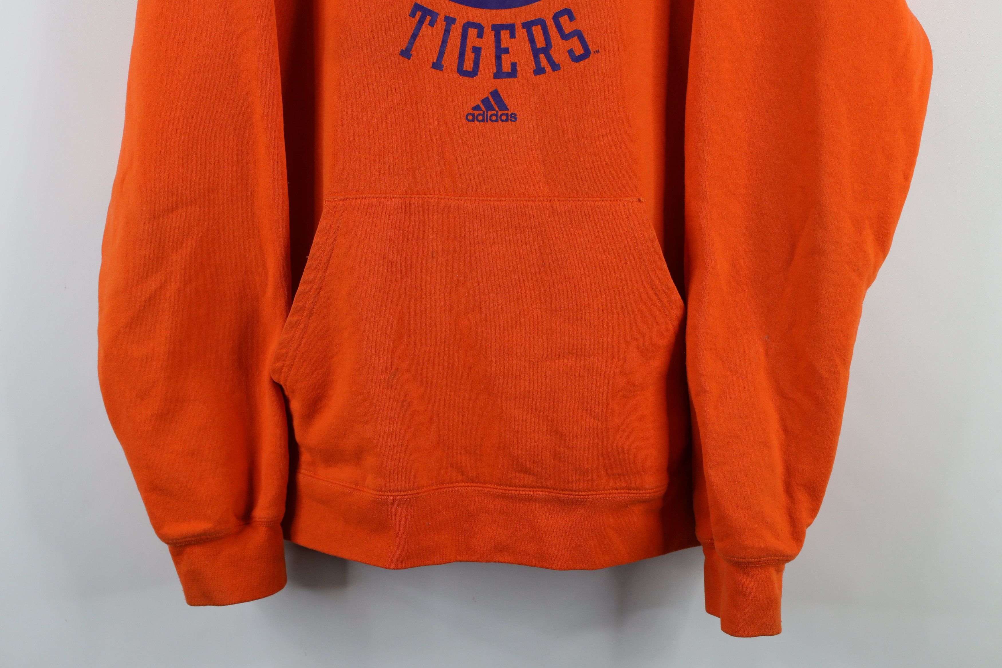 Adidas × Vintage Vintage Adidas Clemson University Football Hoodie Orange Size US M / EU 48-50 / 2 - 3 Thumbnail
